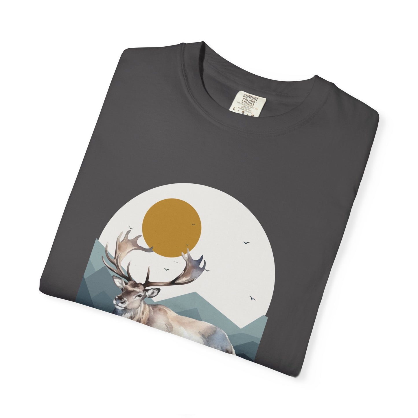 Wildlife Adventure Tee Unisex Garment-Dyed T-shirt, Boho Nature Tee, Camping Shirt, Adventure Apparel, Gift for Wilderness Lovers