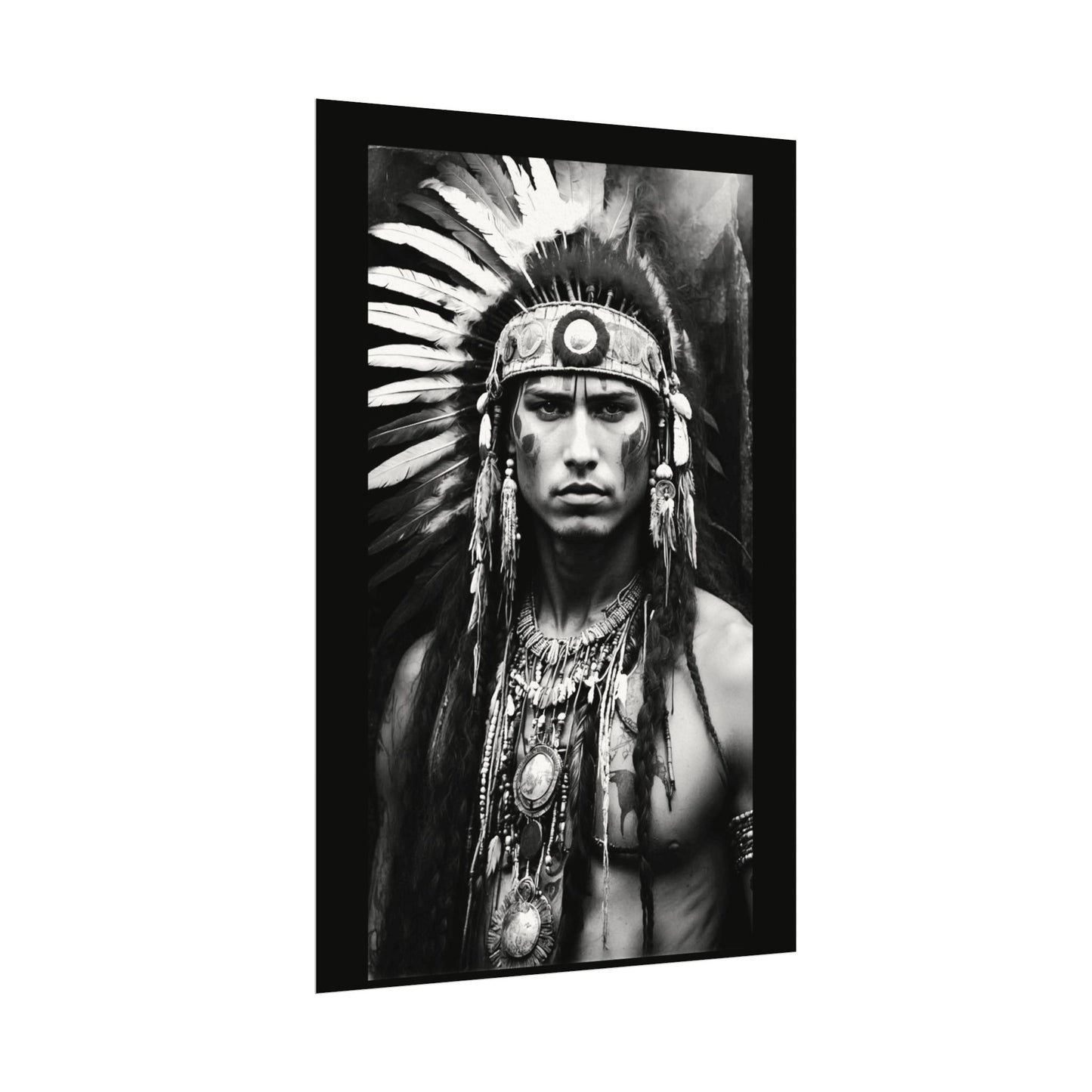 Strength In Stillness– Western Textured Watercolor Matte Posters