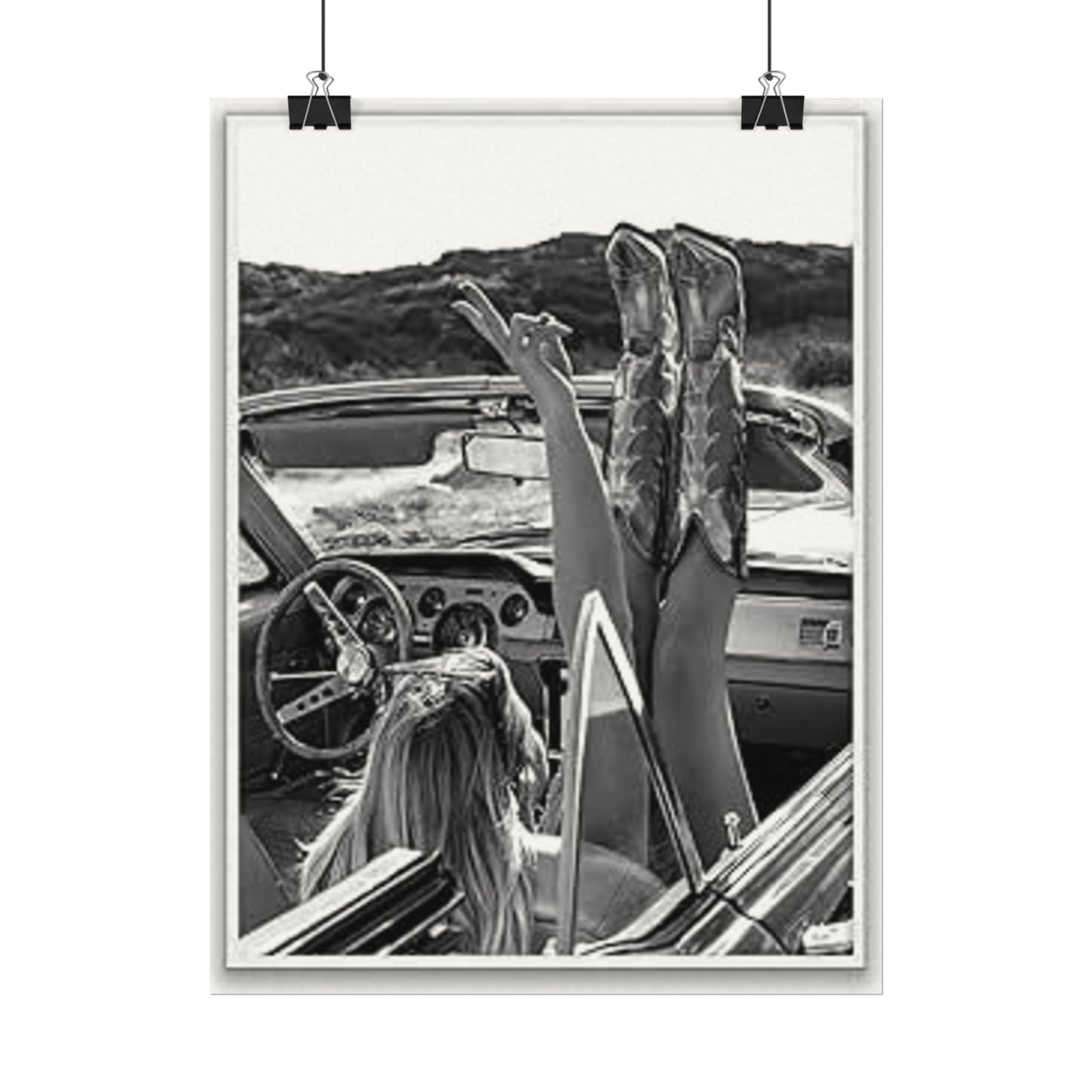 Wild At Heart – Western Textured Watercolor Matte Posters