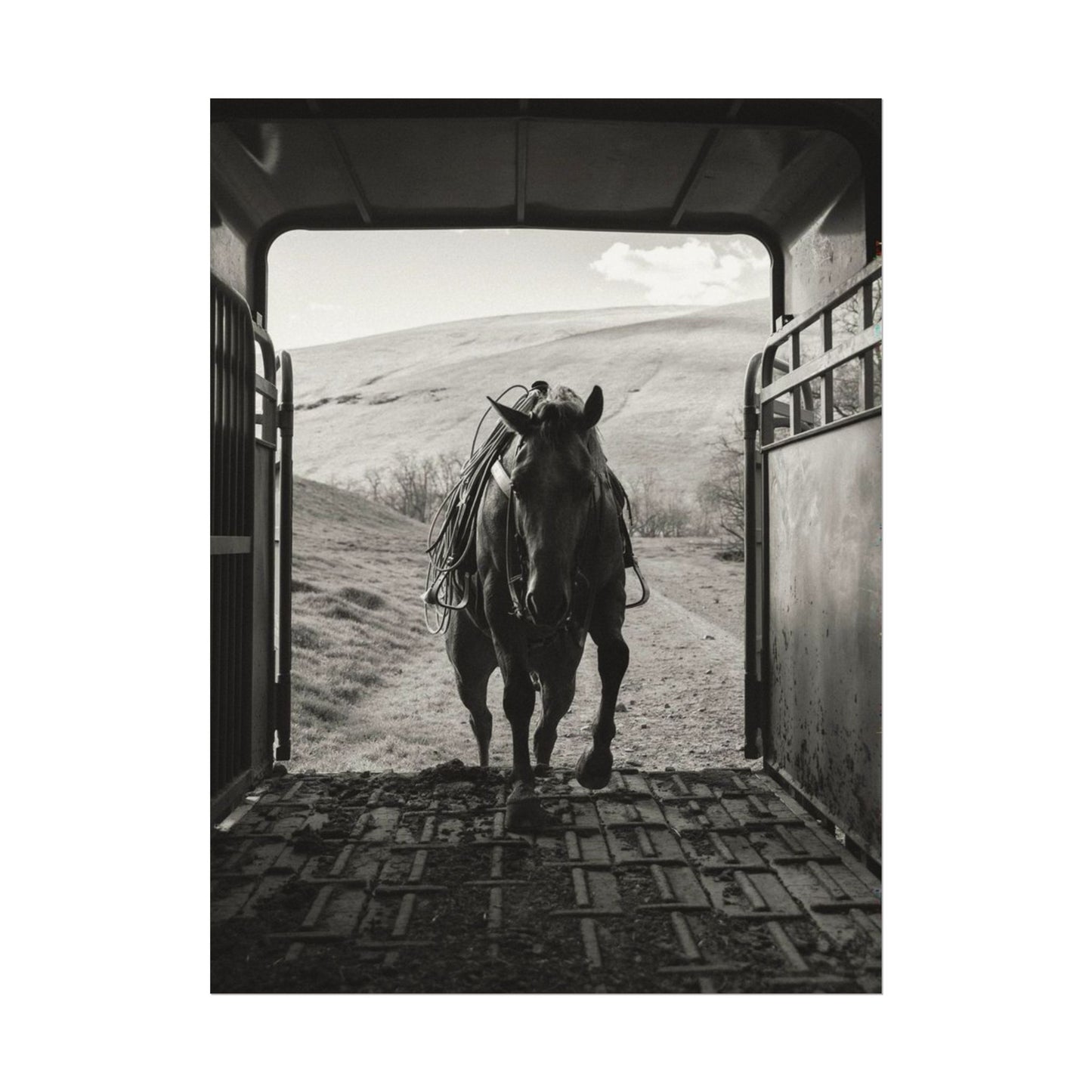 Leathered & Loaded – Western Textured Watercolor Matte Posters