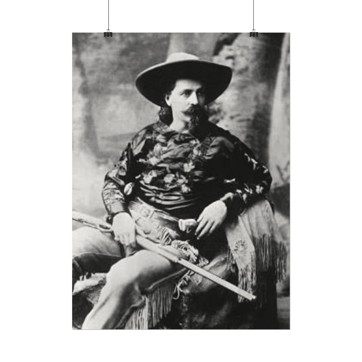 Wild Bill – Western Textured Watercolor Matte Posters