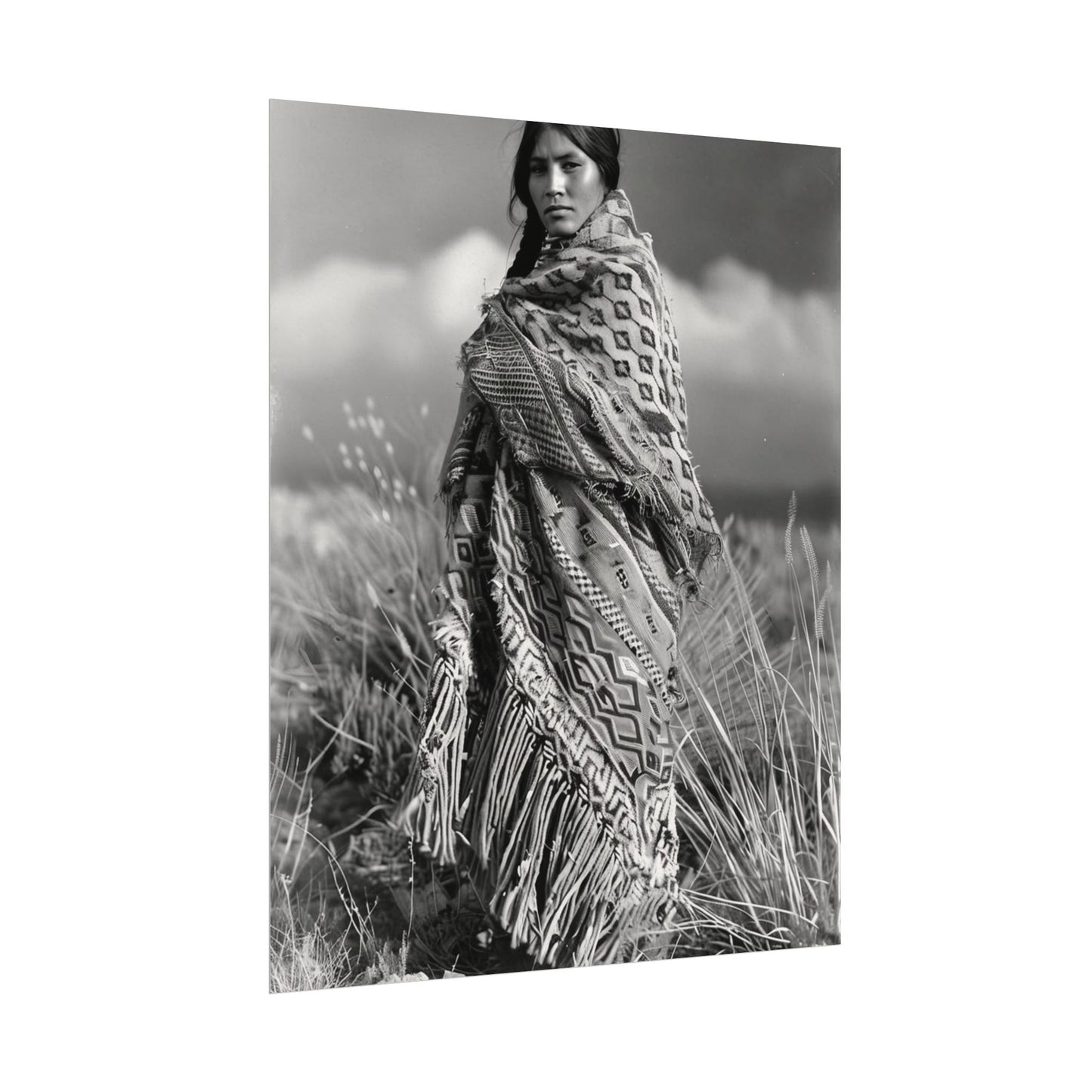 The Wind Calls Her By Name – Western Textured Watercolor Matte Posters