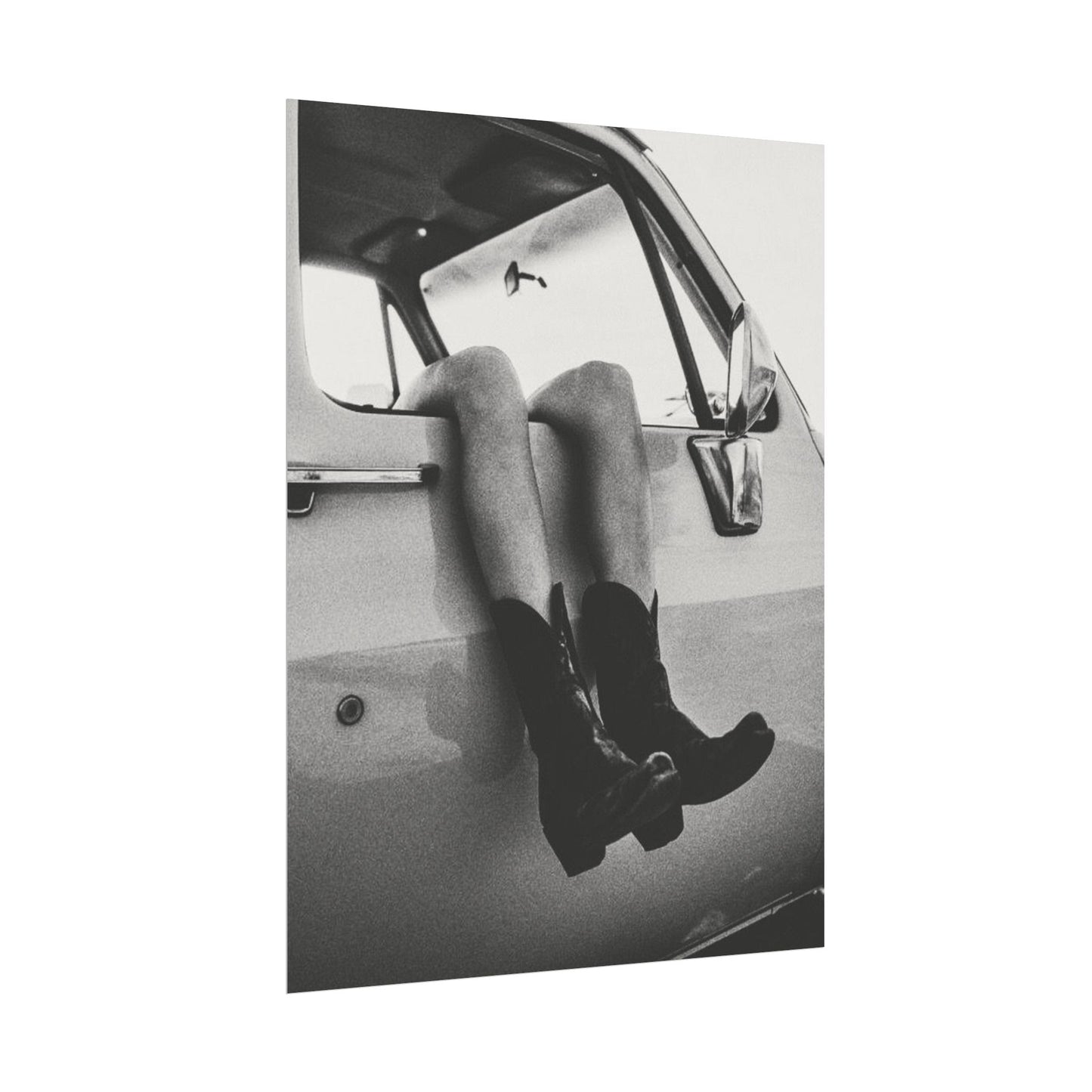 Kick'n Off The Dust— Saddle Up Western Textured Watercolor Matte Posters