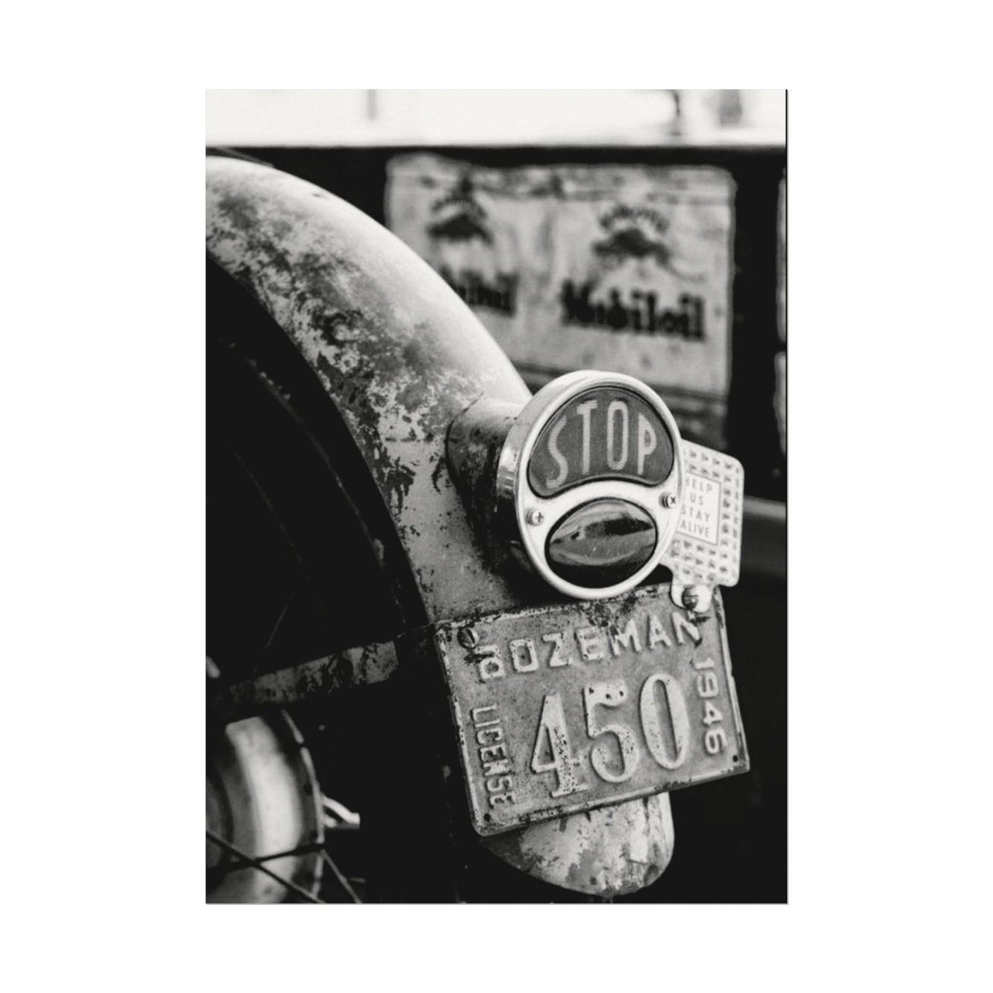 Motor Head Metal – Western Textured Watercolor Matte Posters