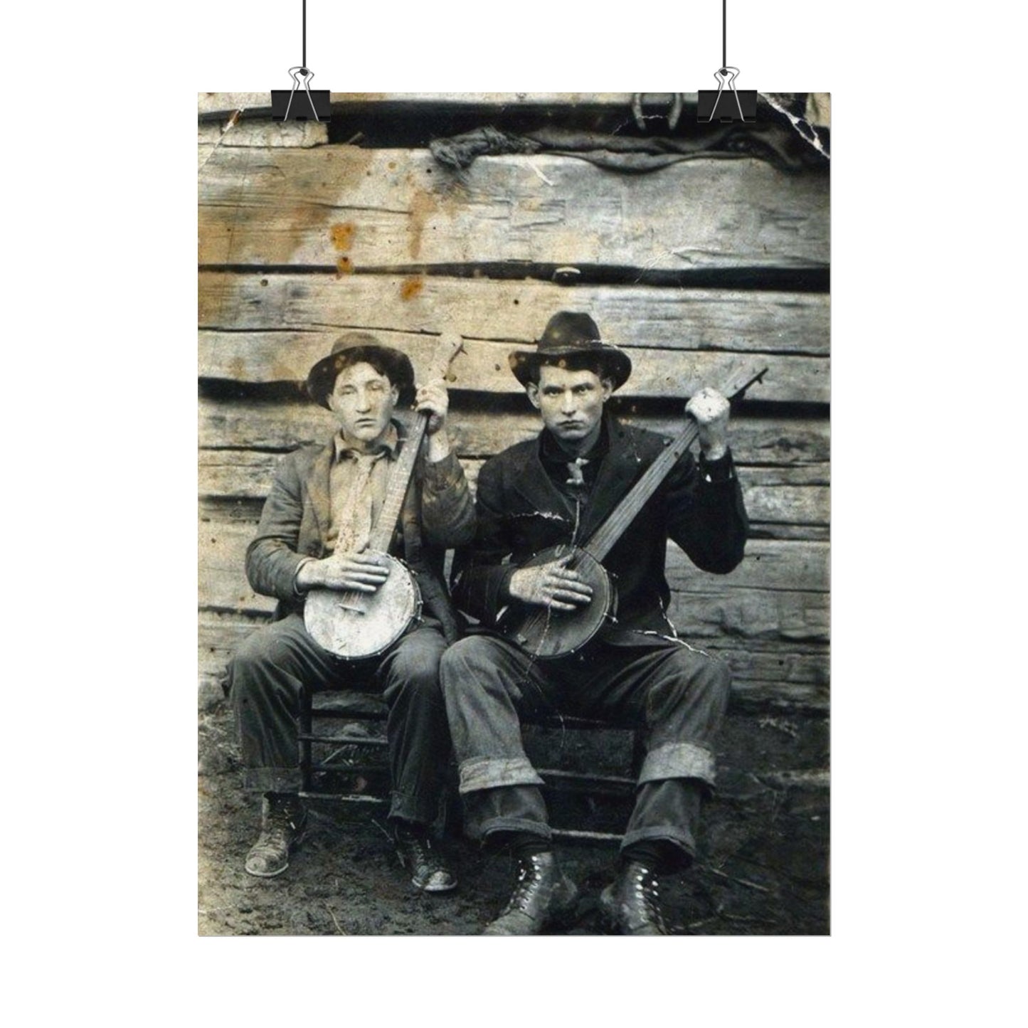 Mountain Music – Western Textured Watercolor Matte Posters