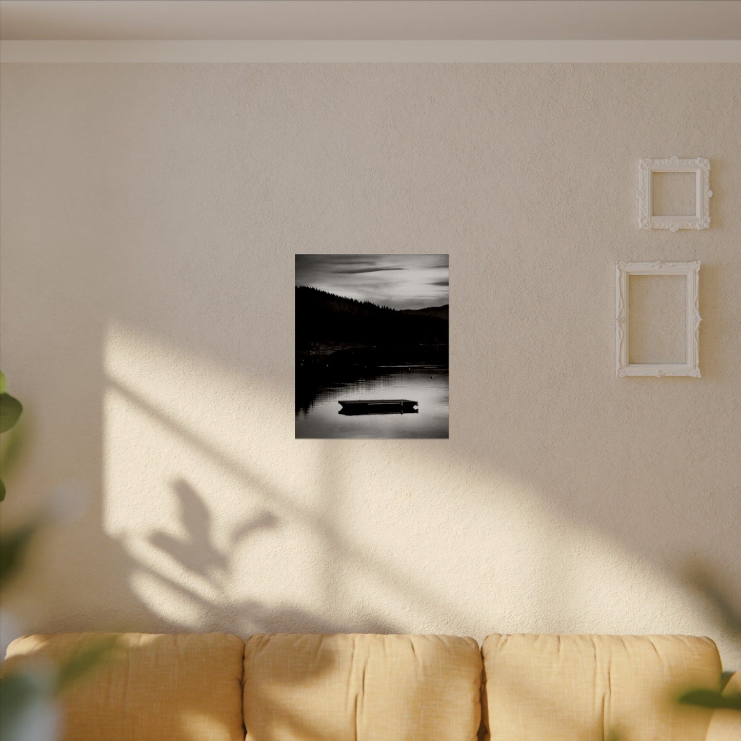 He Leads Me Beside Still Waters – Western Textured Watercolor Matte Posters