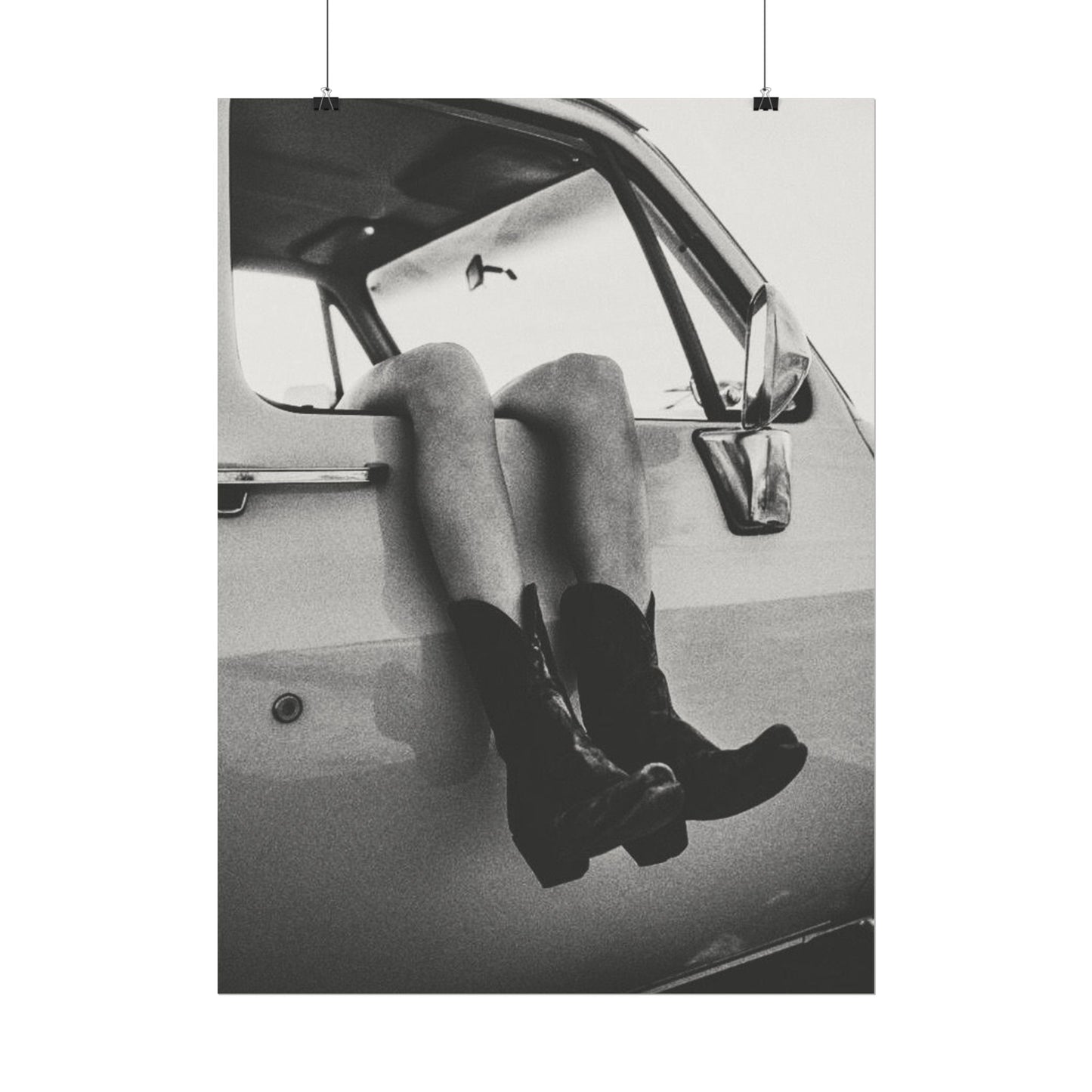 Kick'n Off The Dust— Saddle Up Western Textured Watercolor Matte Posters