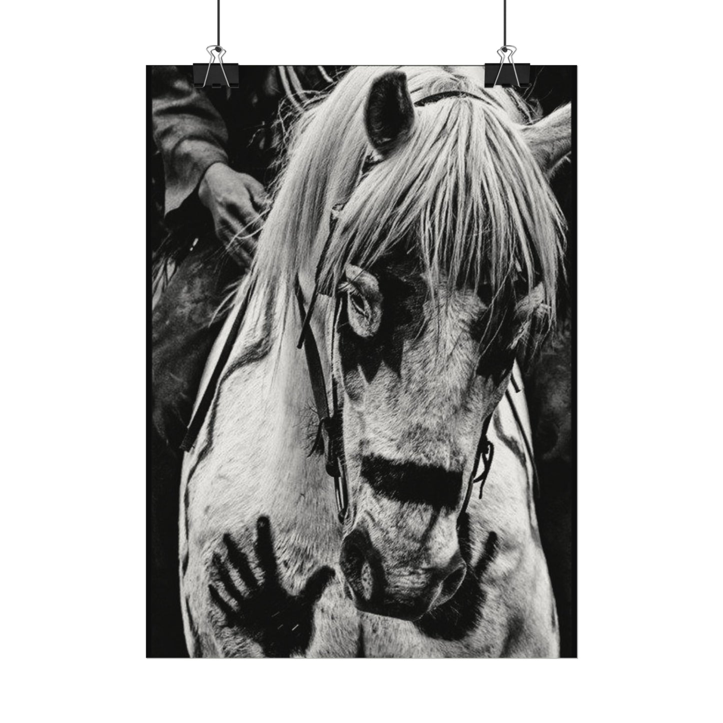 Storm Walker– Western Textured Watercolor Matte Posters