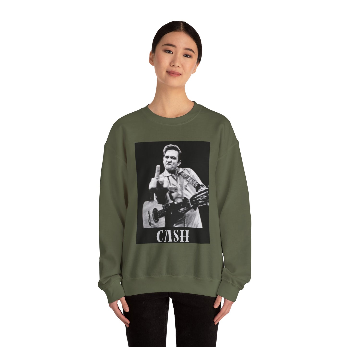 Vintage Cash Crewneck Sweatshirt | Retro Music Apparel, Rock Lover Gift, Unisex Cozy Top, Perfect for Concerts