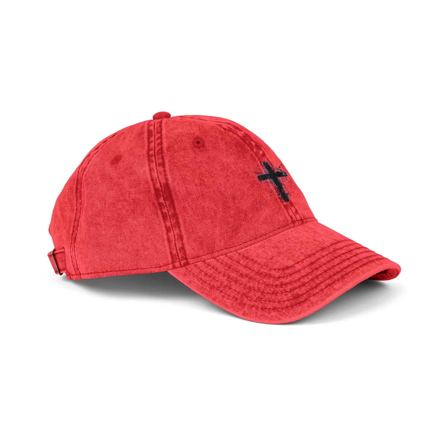 Cross Cap | Retro Embroidered Hat, Spiritual Gifts, Gifts for Everyone,  Christian