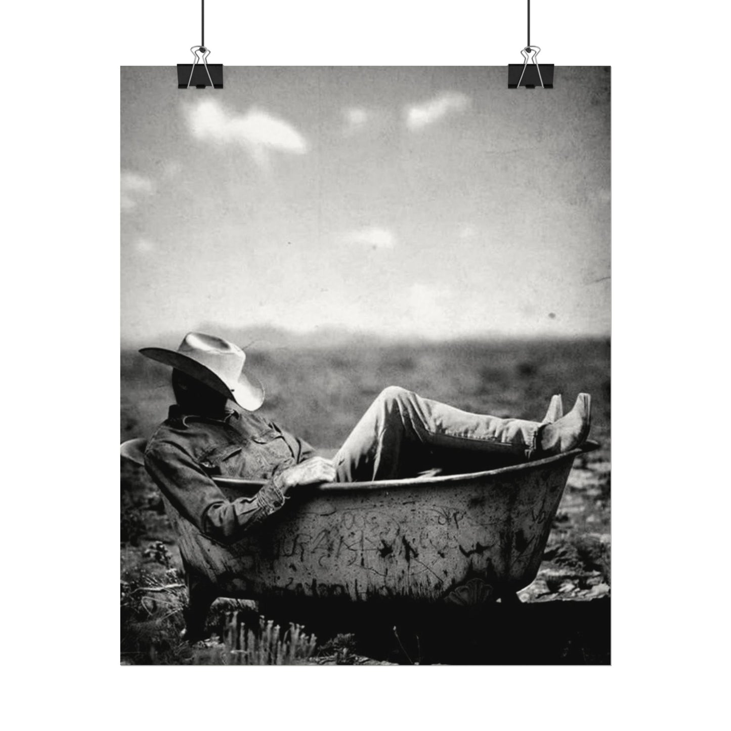 Washed & Weathered – Western Textured Watercolor Matte Posters