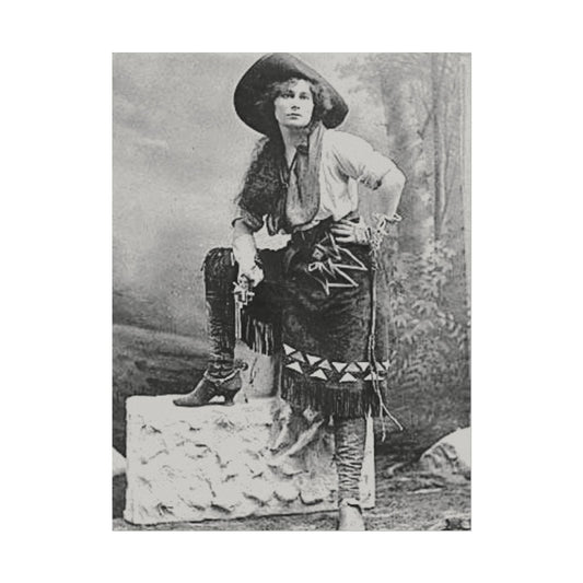 Wild Frontier Rose– Western Textured Watercolor Matte Posters