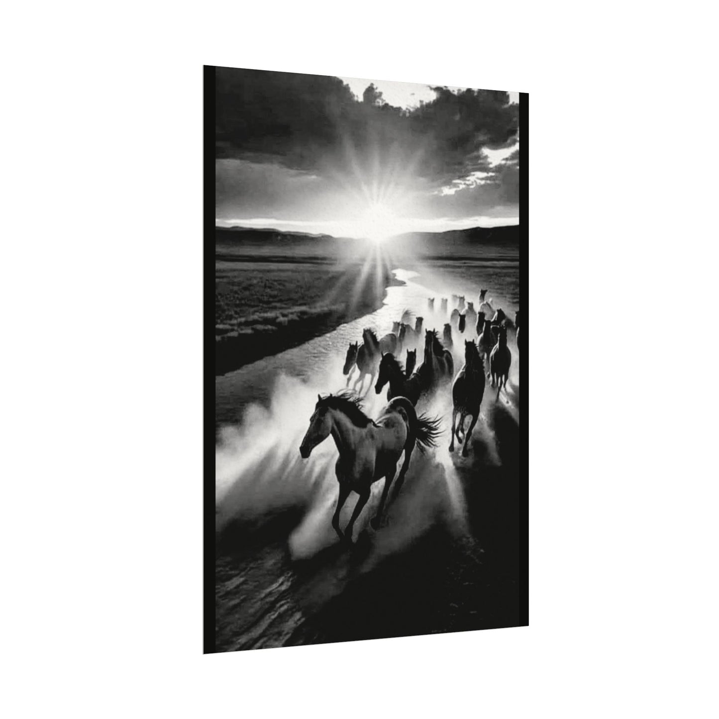 Chasing Dawns Grace – Western Textured Watercolor Matte Posters