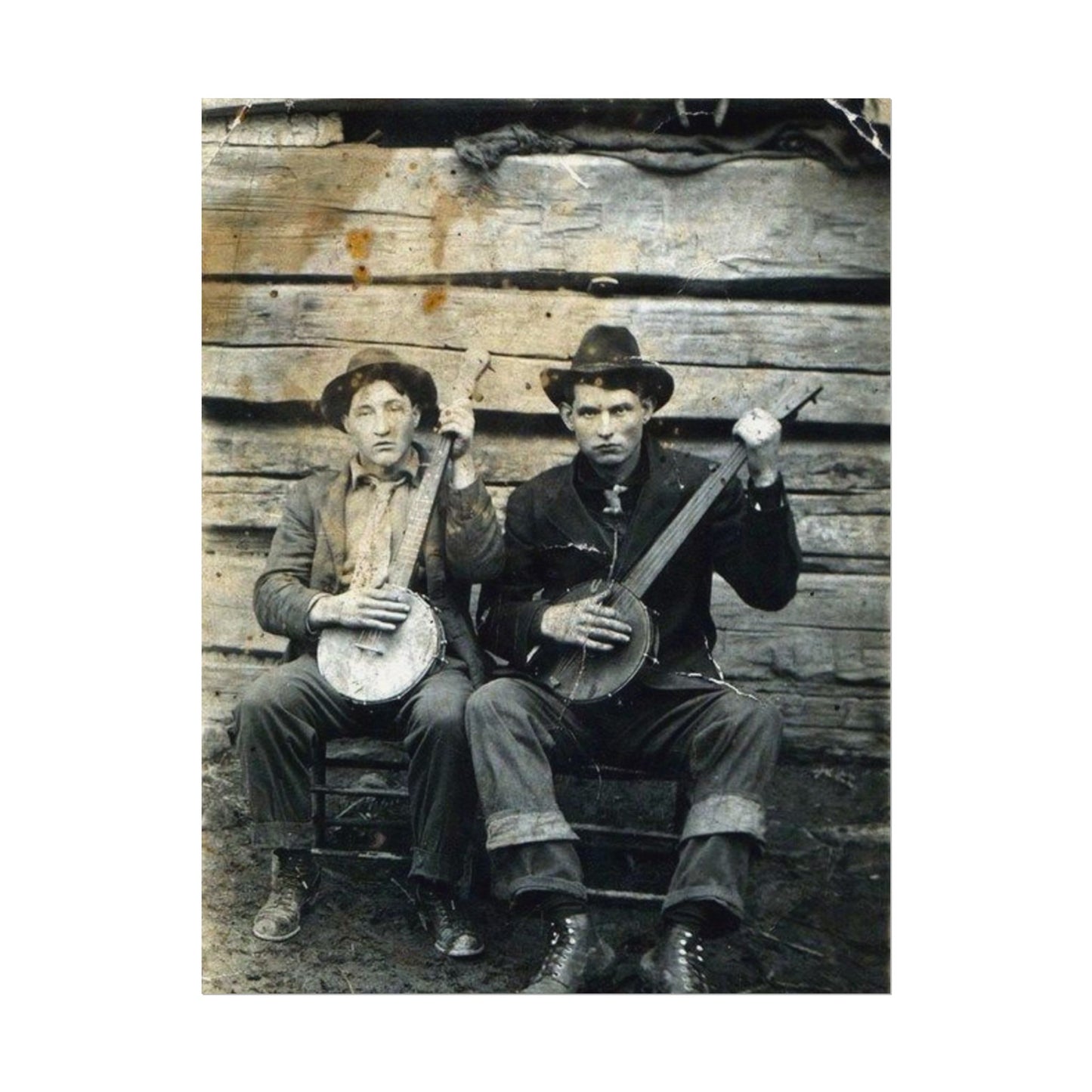 Mountain Music – Western Textured Watercolor Matte Posters