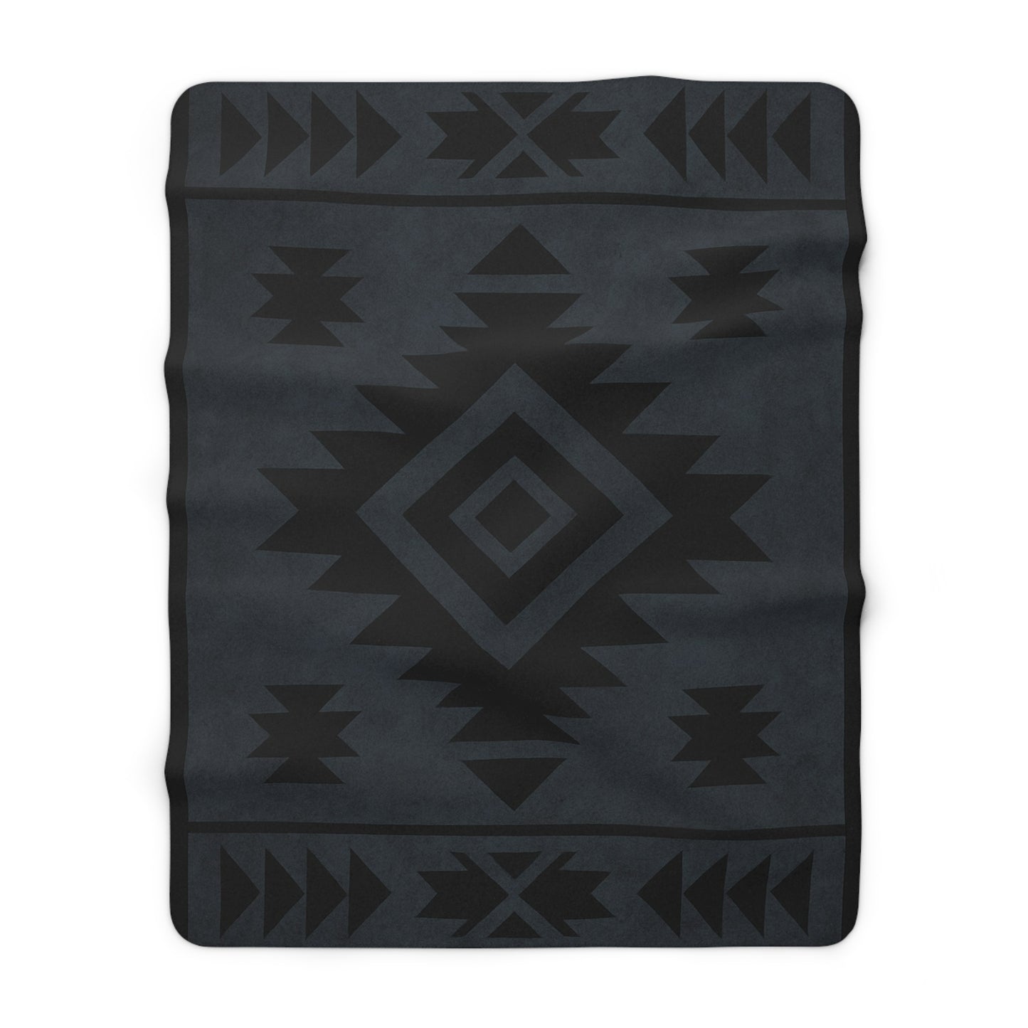 Rodney Sherpa Fleece Blanket - Modern Tribal Design, Perfect for Home Decor, Gift for Him/Her, Winter Warmth, Beach Blanket