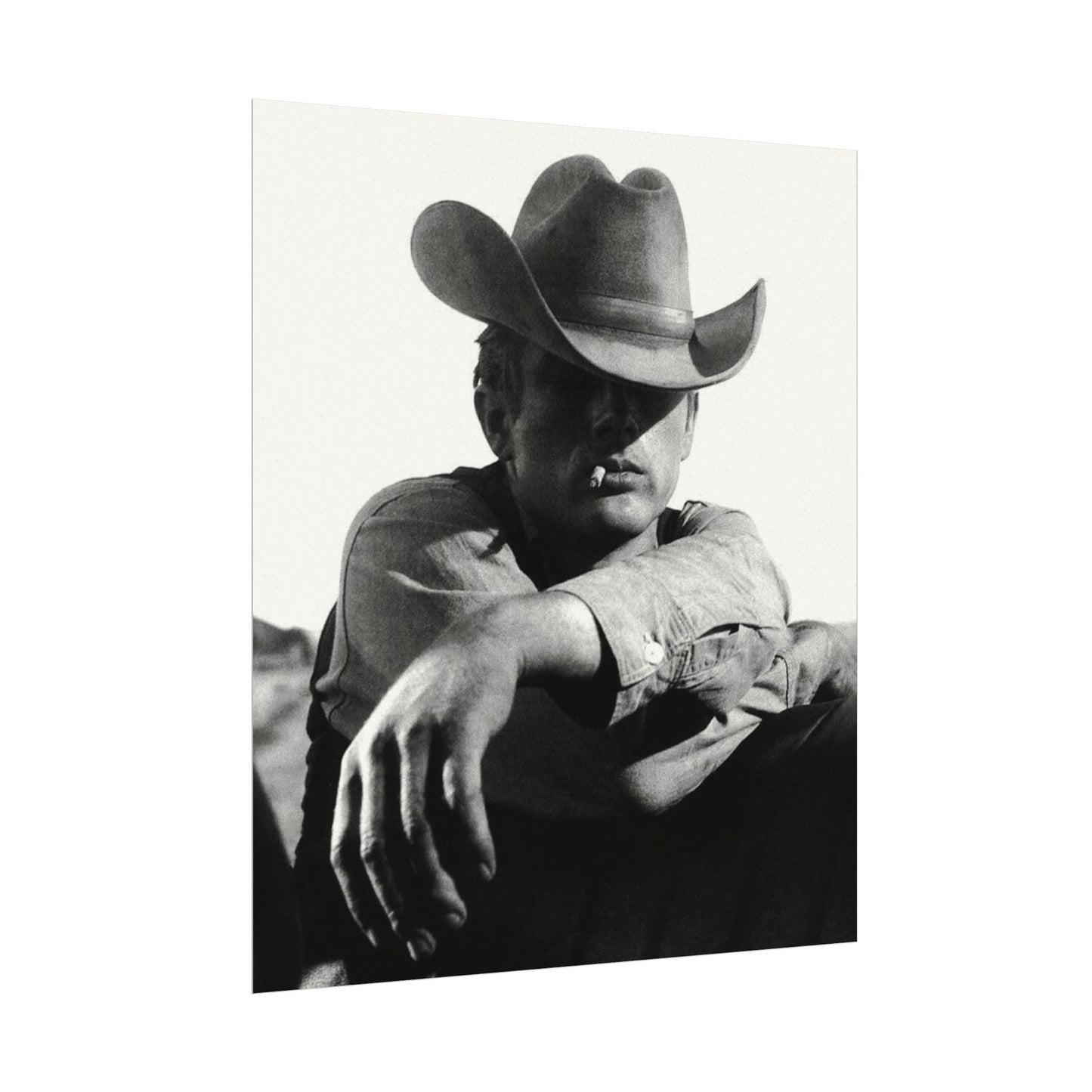 Sage & Smoke – Western Textured Watercolor Matte Posters