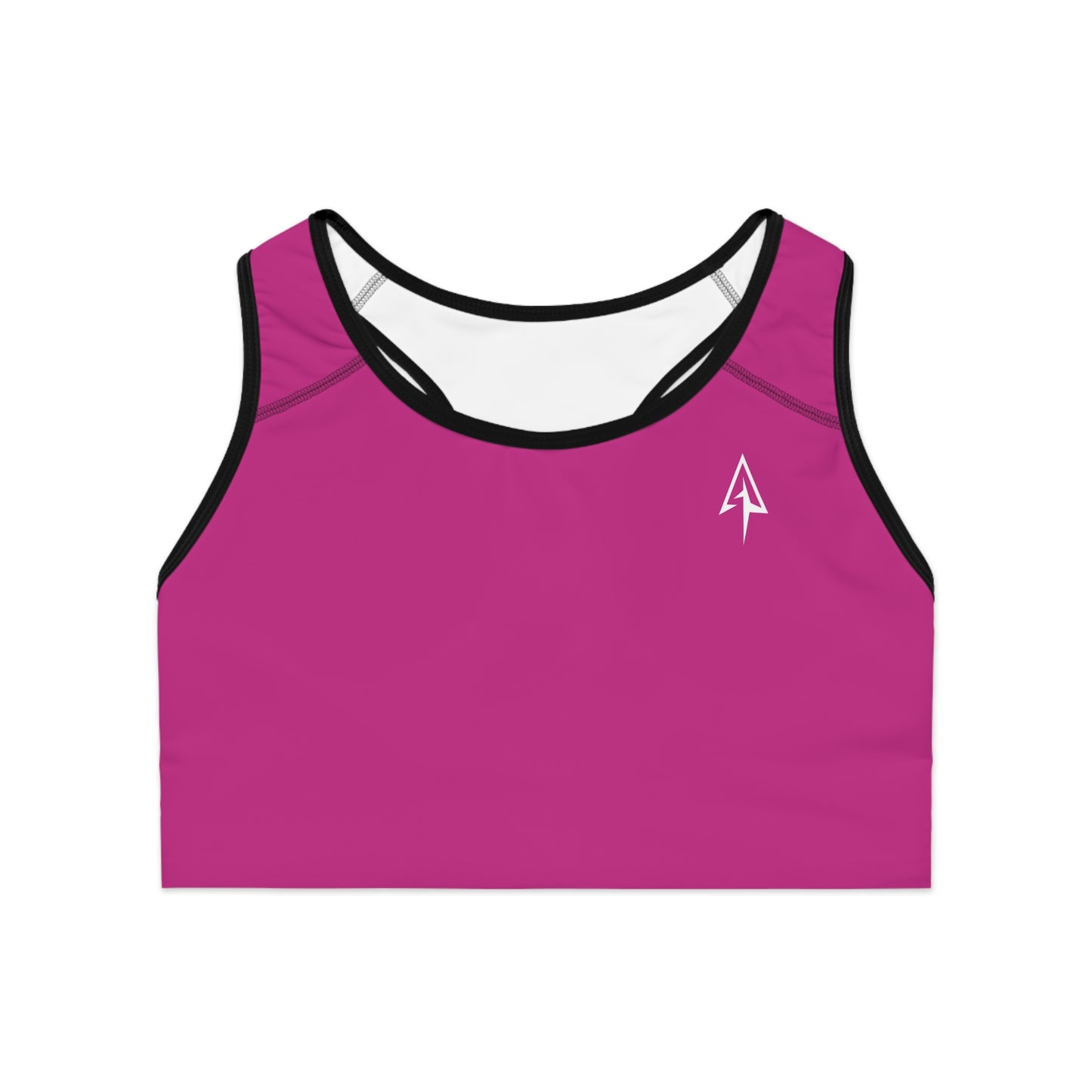 Arrow Ridge Fushia Pink Stylish Sports Bra for Active Women, Workout Top, Gym Essential, Fitness Apparel, Athleisure Wear, Yoga Gear