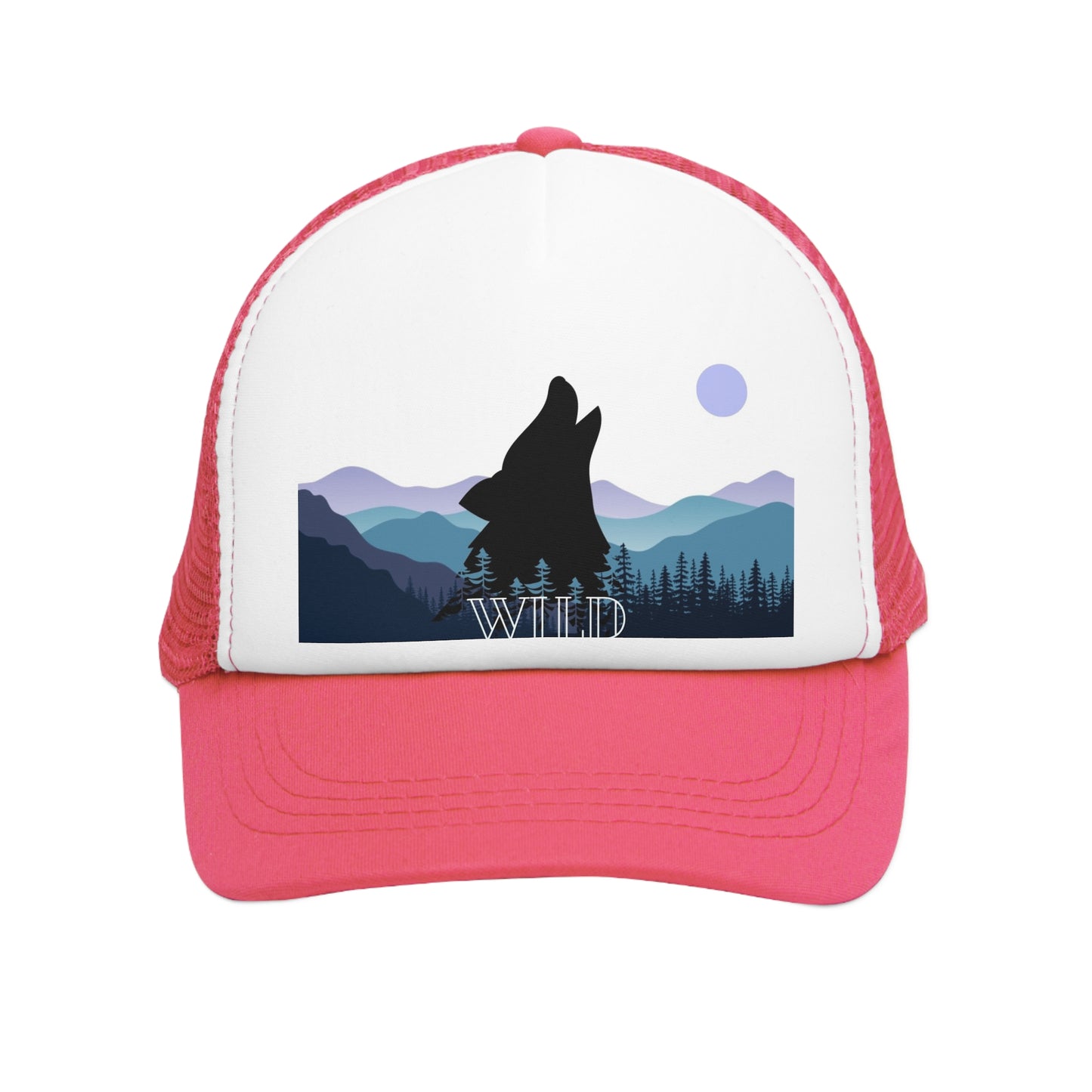 Howling Wolf, Retro Trucker Hat, His & Her Nature Lovers Gifts , Outdoor Accessory, Beer Lover Gift, Summer BBQ Essential