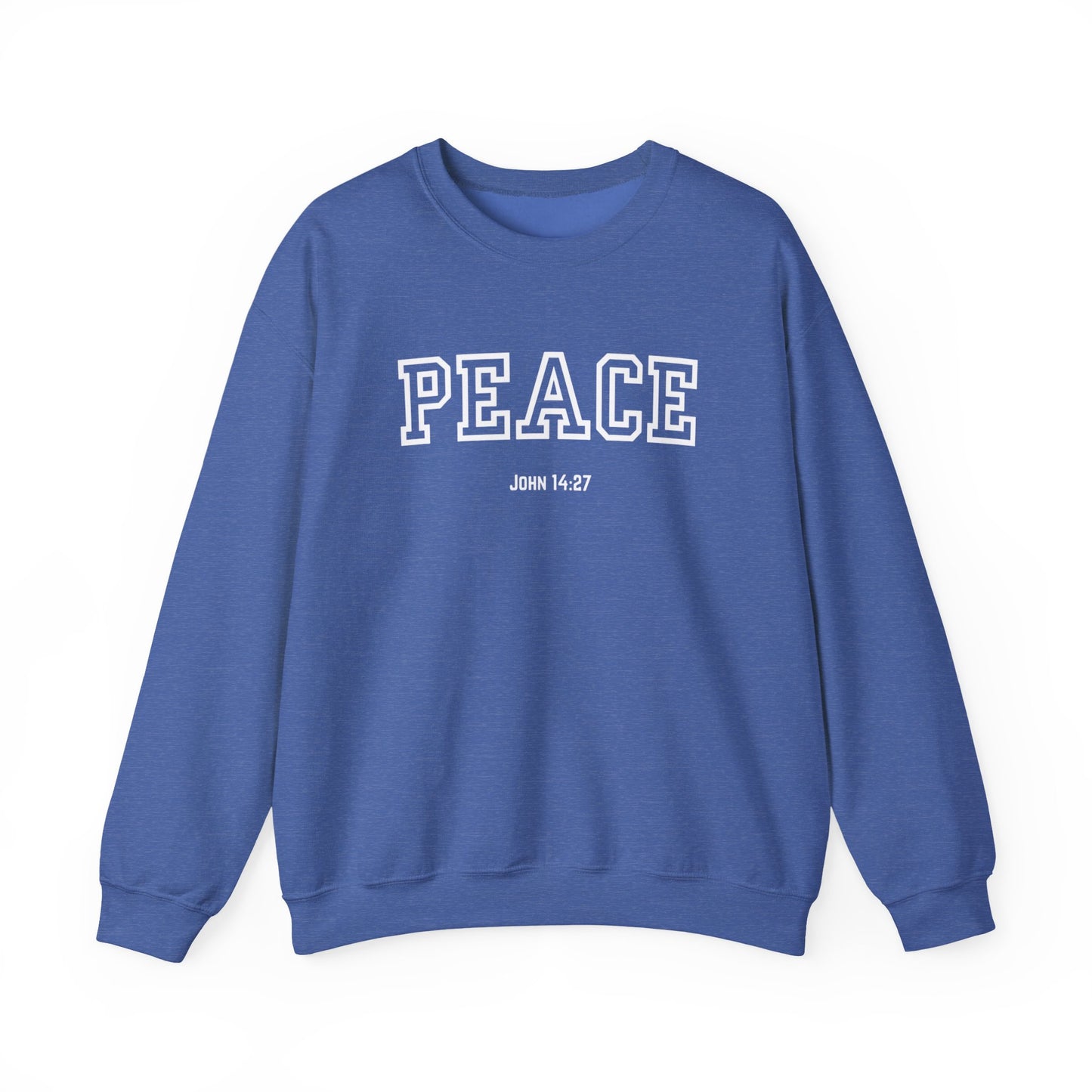 Unisex Peace Sweatshirt | Cozy Crewneck for Comfort, Faith & Hope | Perfect Gift for Family, Friends, and Holidays | Inspirational Apparel,