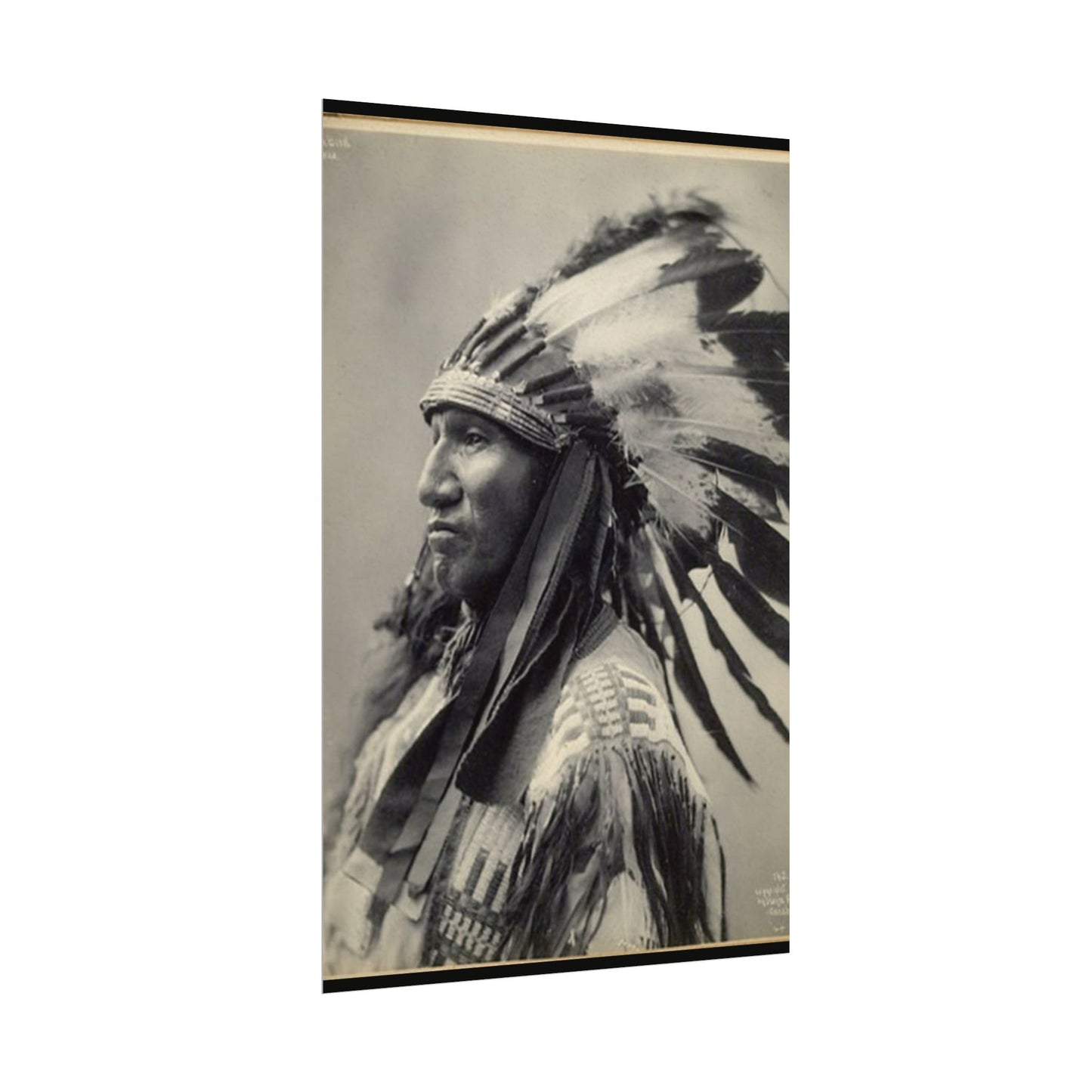 Black Rock Sioux – Western Textured Watercolor Matte Posters