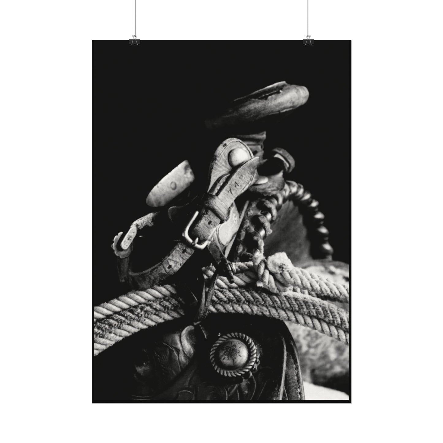 Saddle Up – Western Textured Watercolor Matte Posters