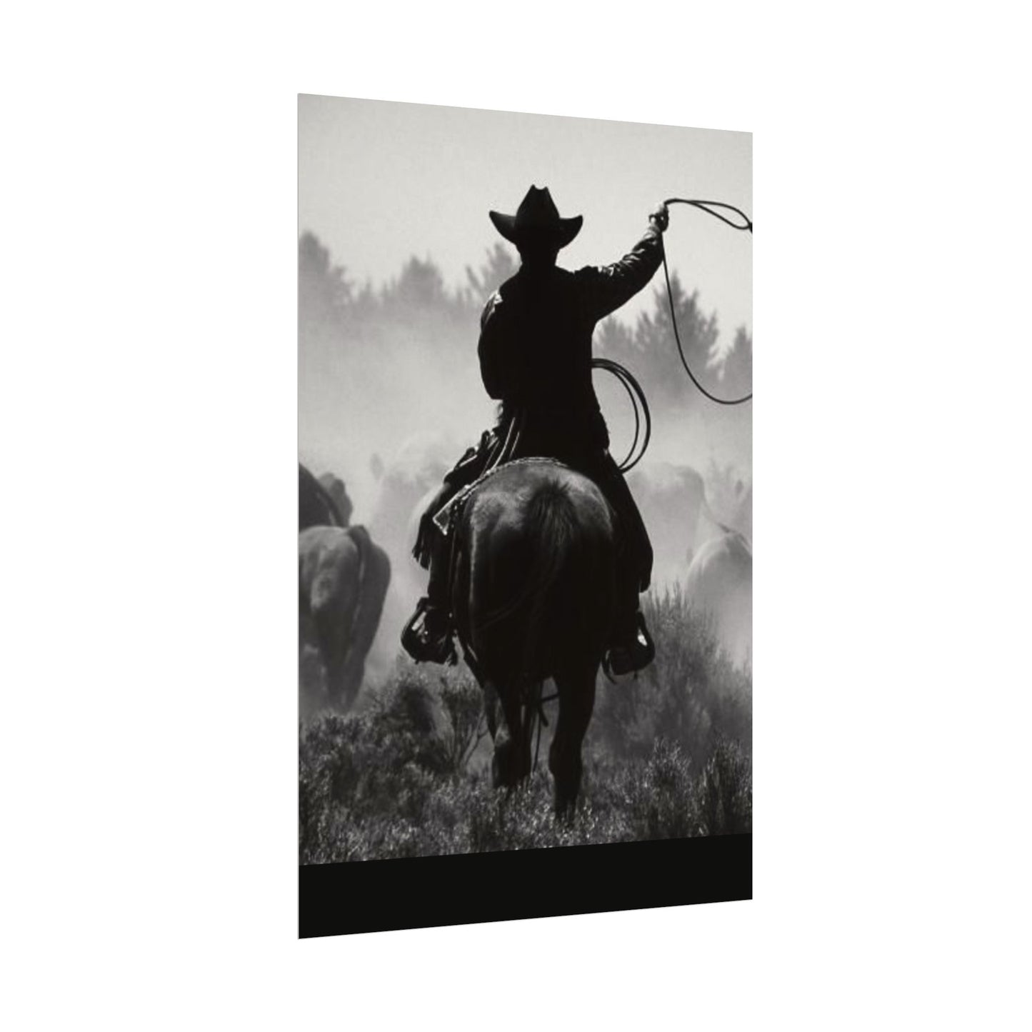 Bones Of The West  – Western Textured Watercolor Matte Posters