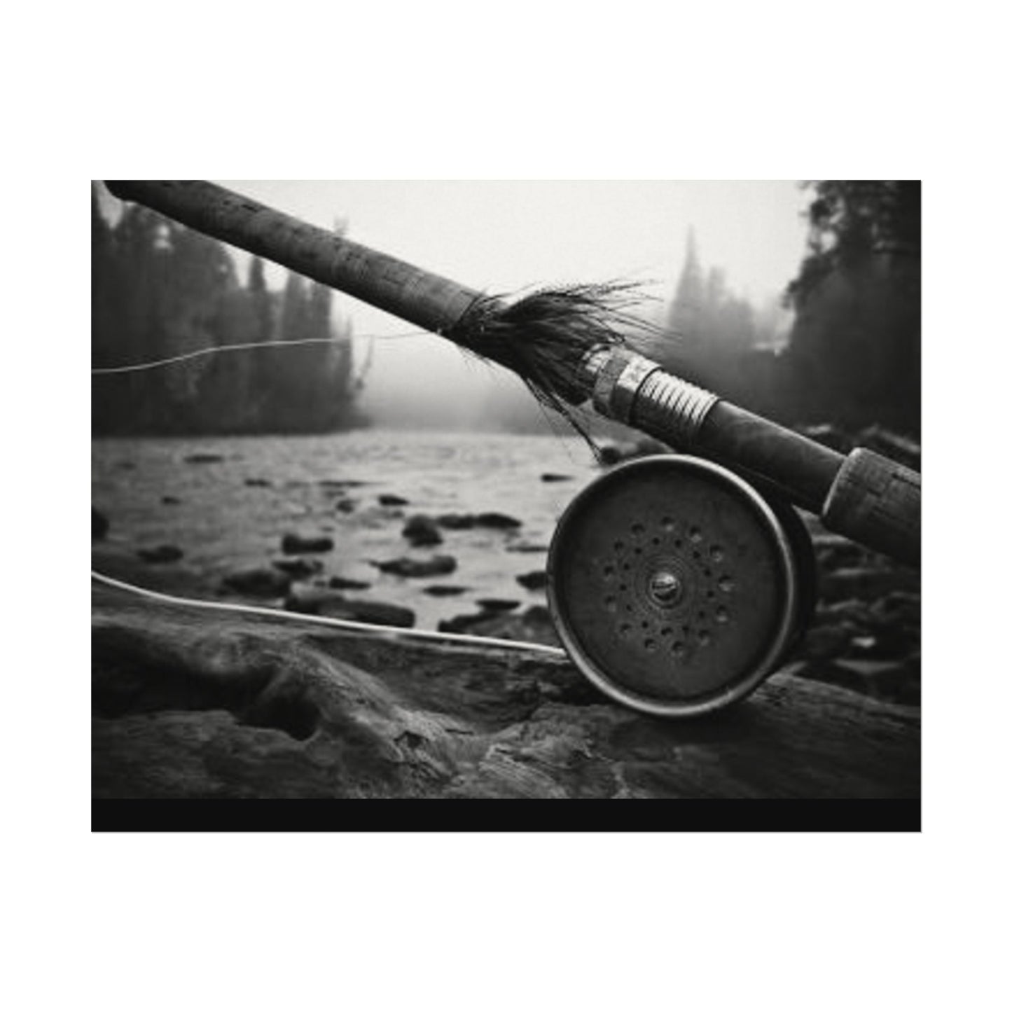 A River Runs Through It– Western Textured Watercolor Matte Posters