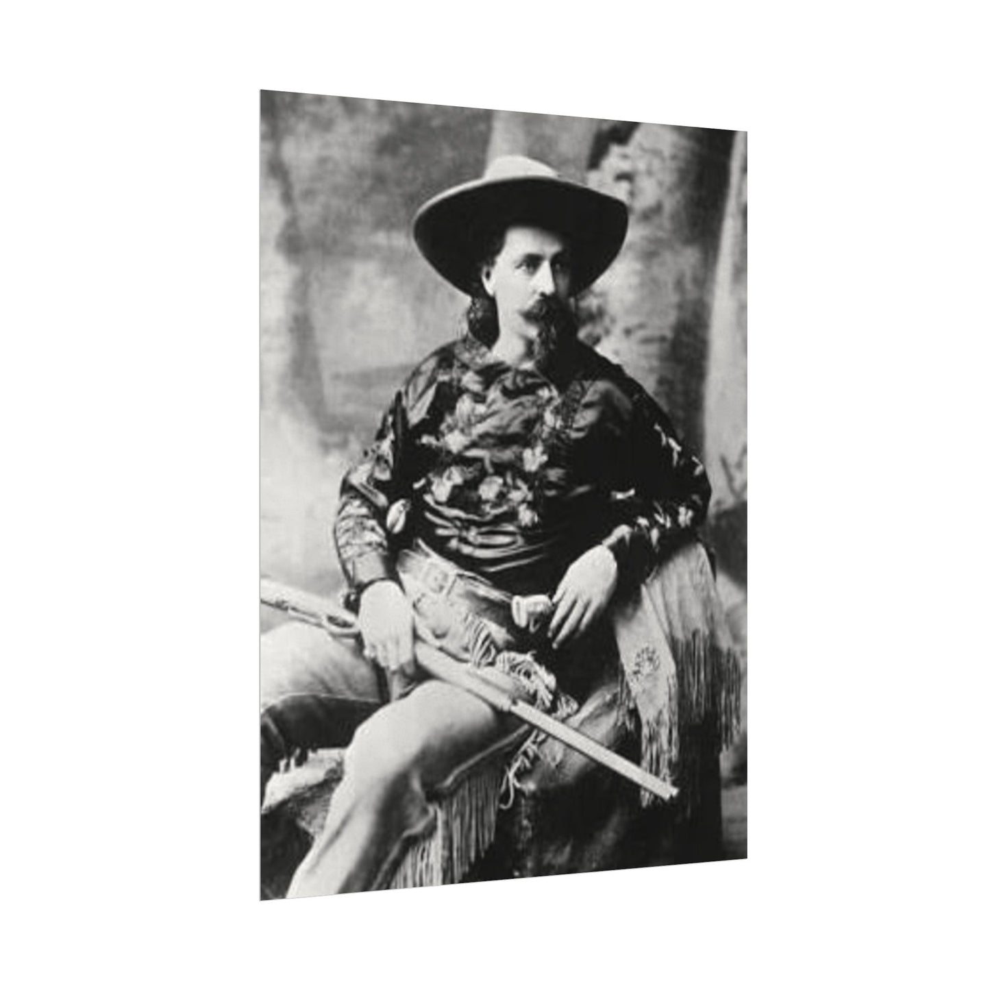 Wild Bill – Western Textured Watercolor Matte Posters