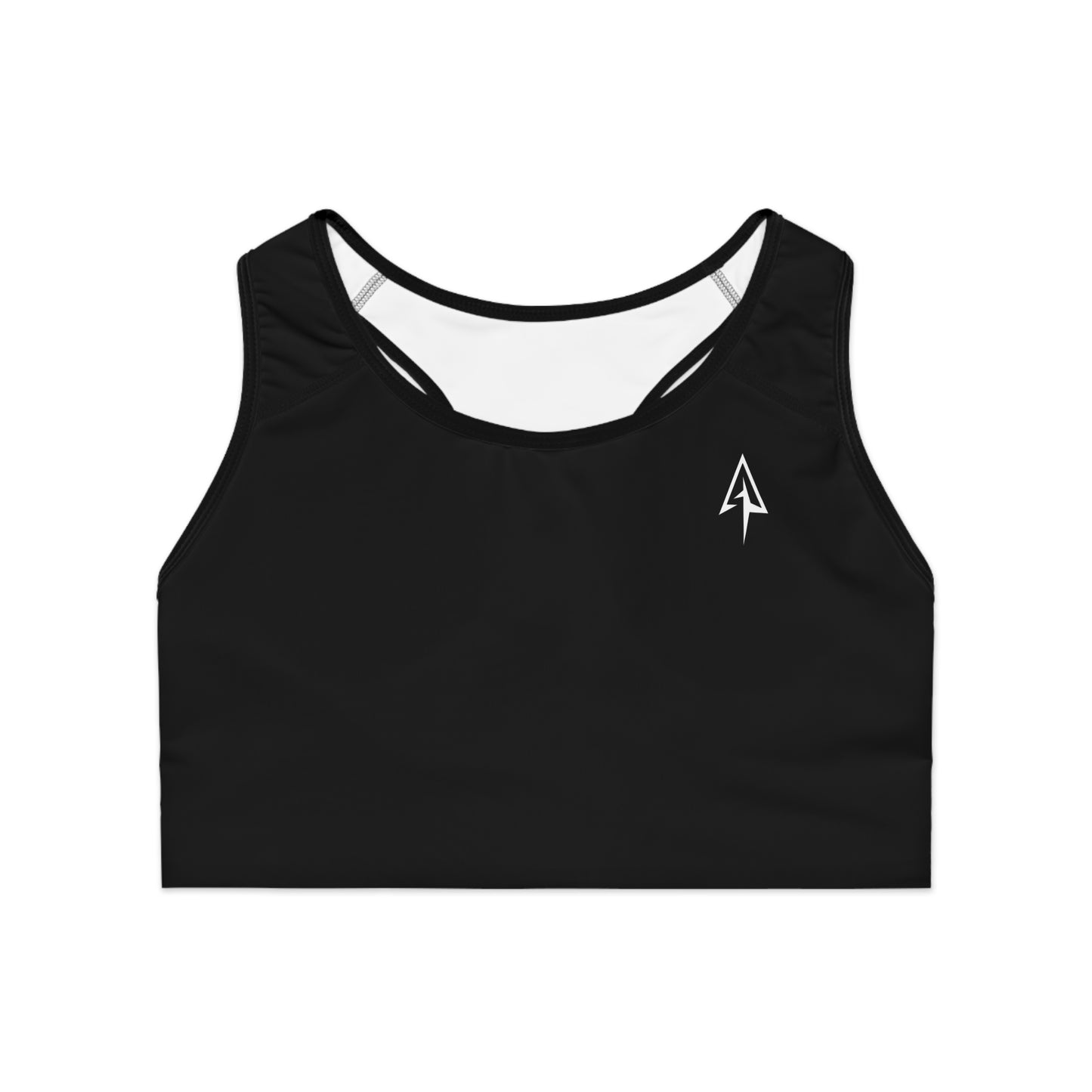 Arrow Ridge Black Stylish Sports Bra for Active Women, Workout Top, Gym Essential, Fitness Apparel, Athleisure Wear, Yoga Gear
