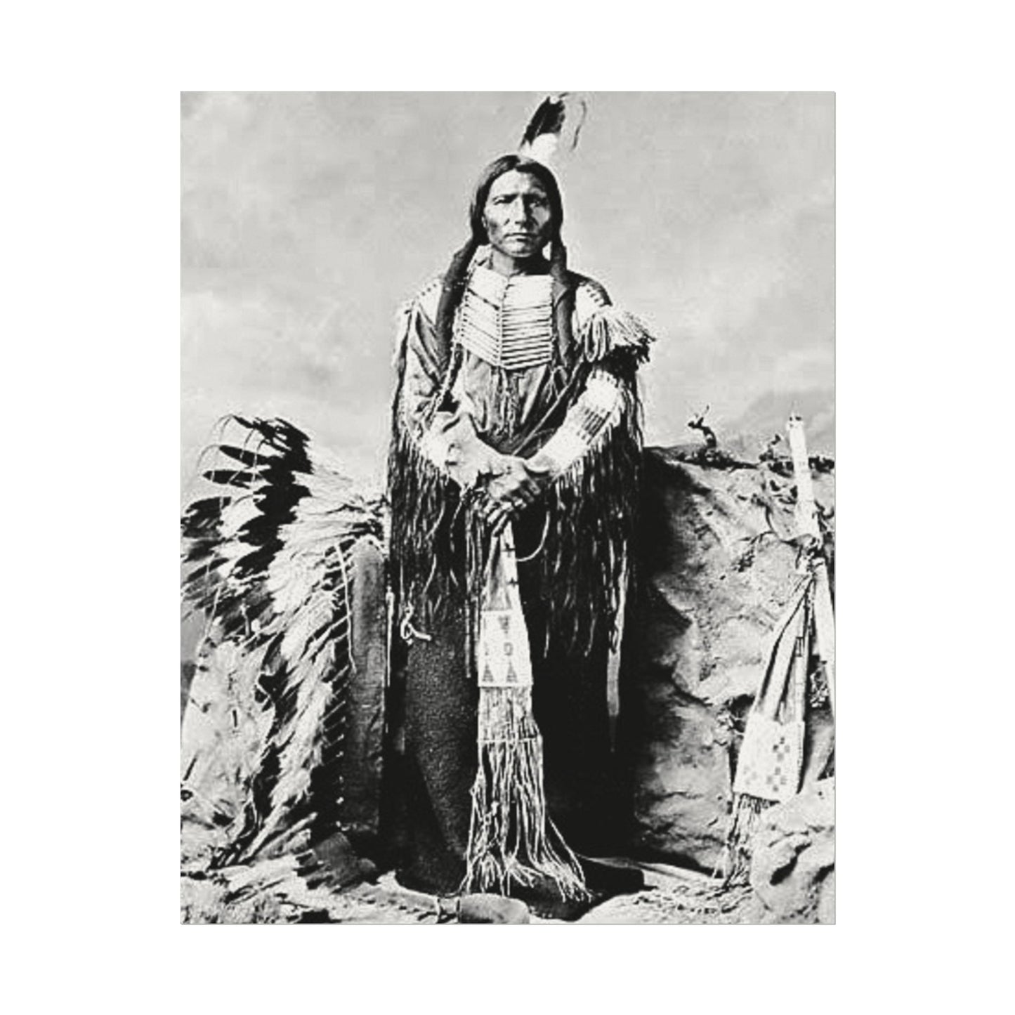 Enduring Spirit– Western Textured Watercolor Matte Posters