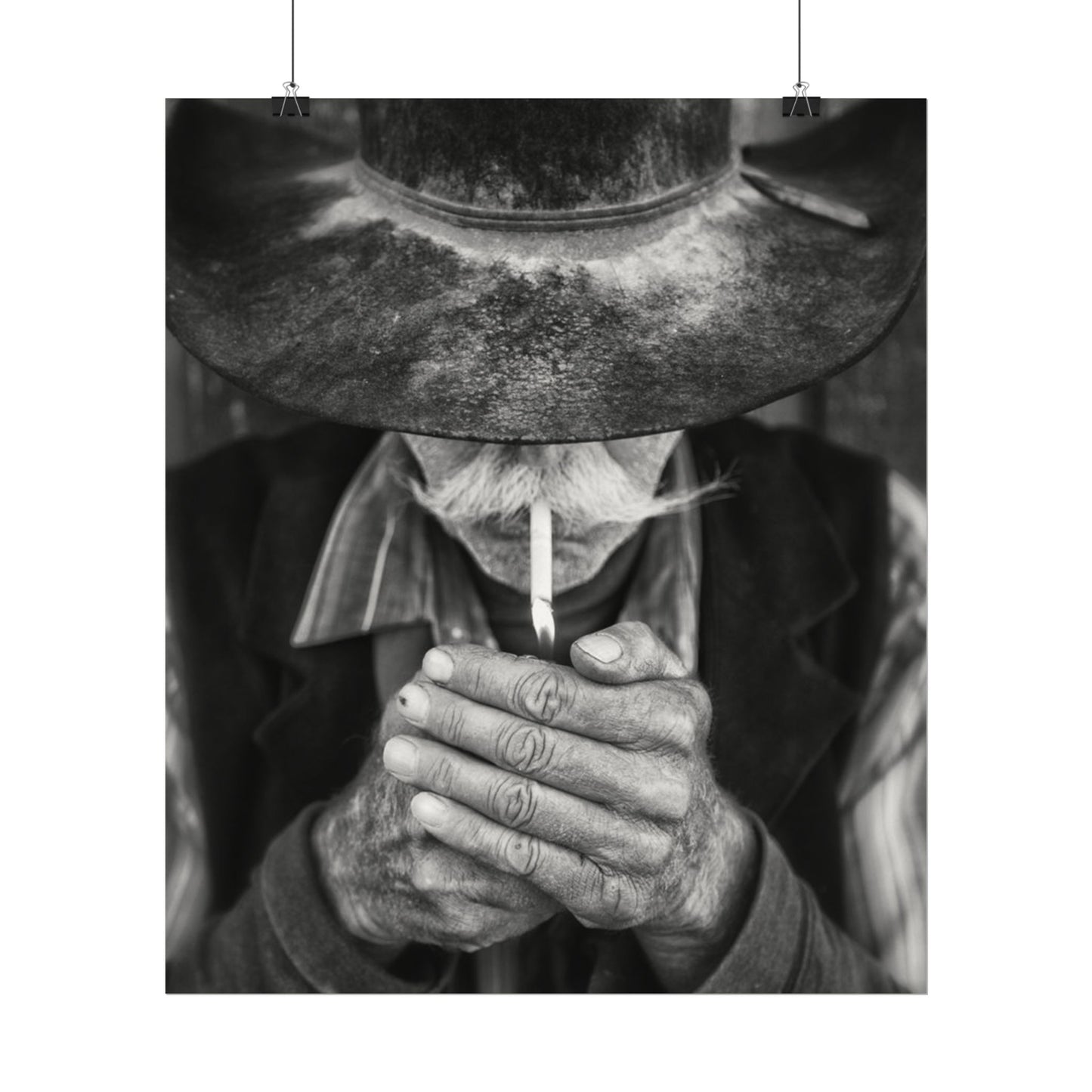 One More Draw – Western Textured Watercolor Matte Posters