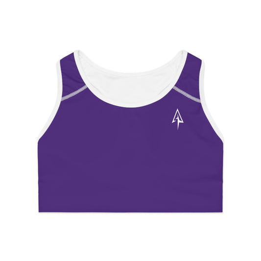 Arrow Ridge Royal Purple Stylish Sports Bra for Active Women, Workout Top, Gym Essential, Fitness Apparel, Athleisure Wear, Yoga Gear