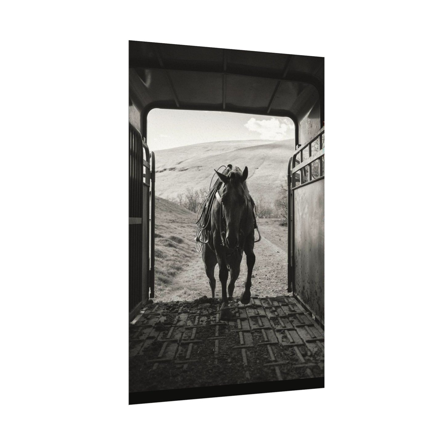 Leathered & Loaded – Western Textured Watercolor Matte Posters