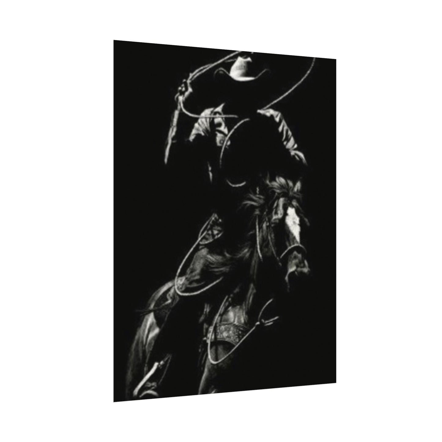 The Ropers Mark – Western Textured Watercolor Matte Posters