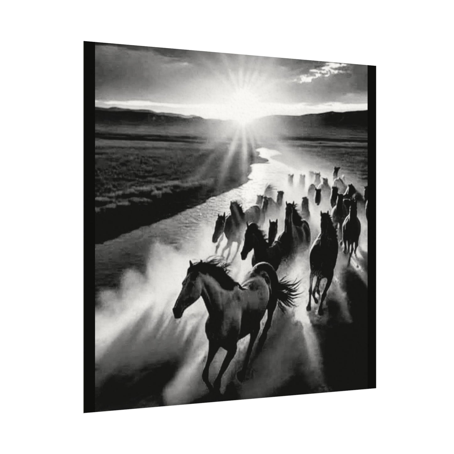 Chasing Dawns Grace – Western Textured Watercolor Matte Posters