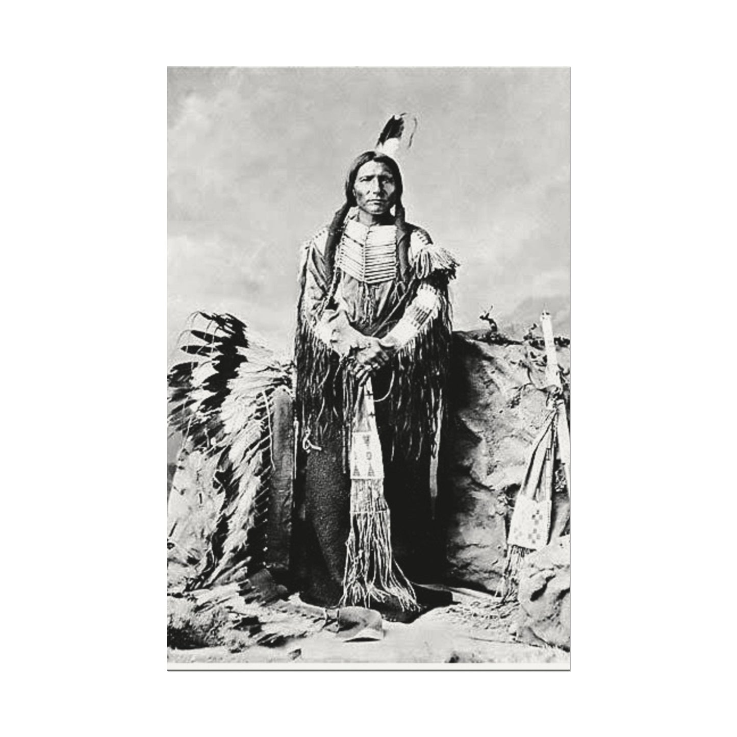 Enduring Spirit– Western Textured Watercolor Matte Posters