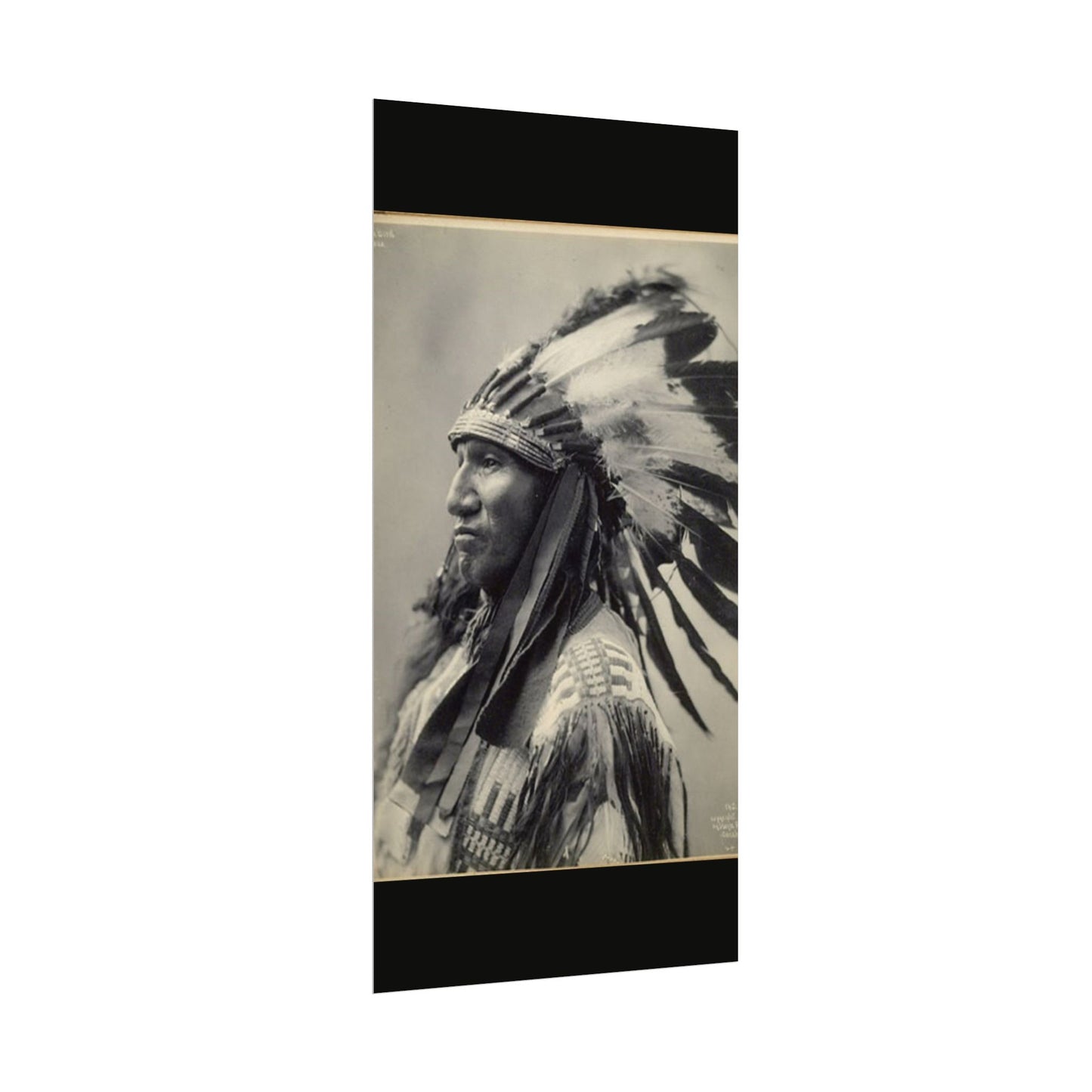 Black Rock Sioux – Western Textured Watercolor Matte Posters