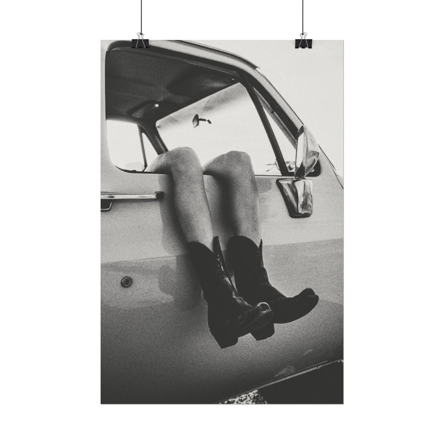 Kick'n Off The Dust— Saddle Up Western Textured Watercolor Matte Posters