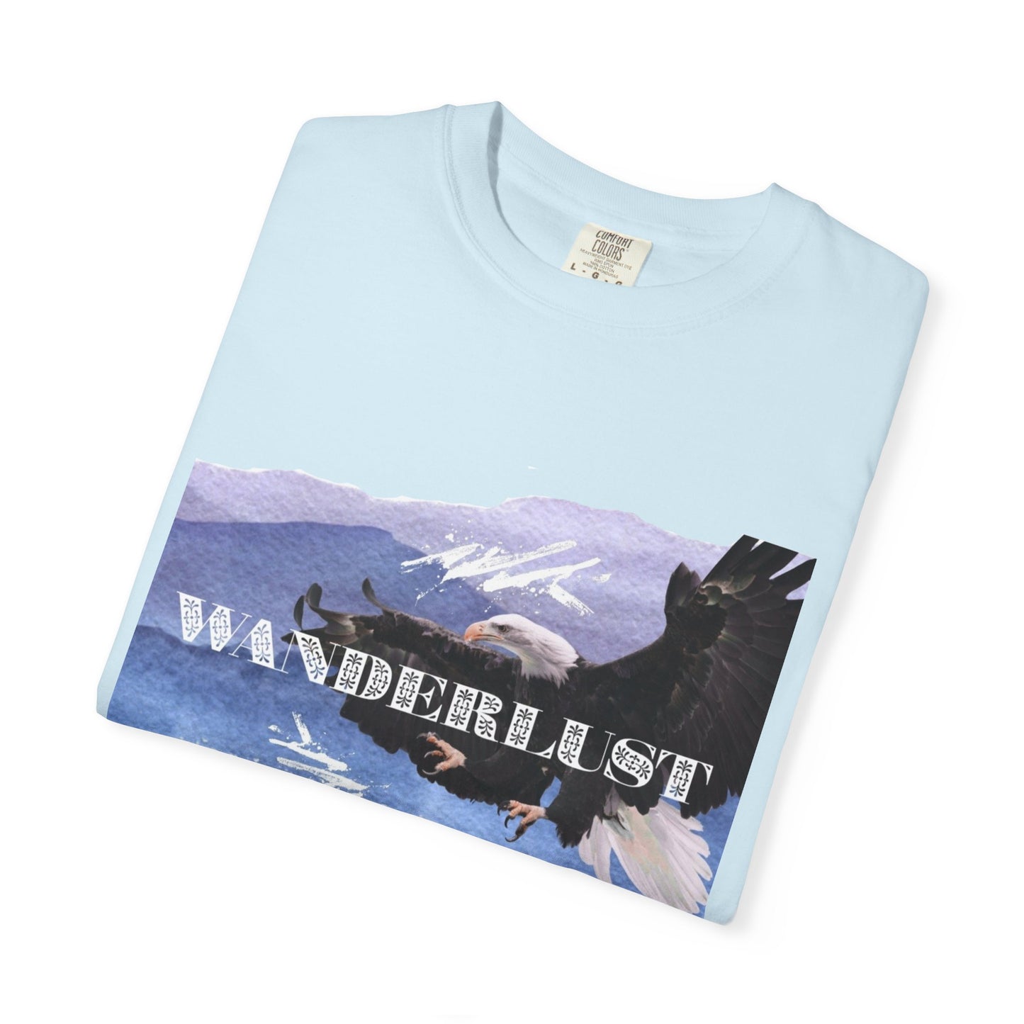 Soaring High Wildlife Adventure Tee Unisex Garment-Dyed T-shirt, Boho Nature Tee, Camping Shirt, Adventure Apparel, Gift for Wilderness Lovers, Angler Lover Giftd