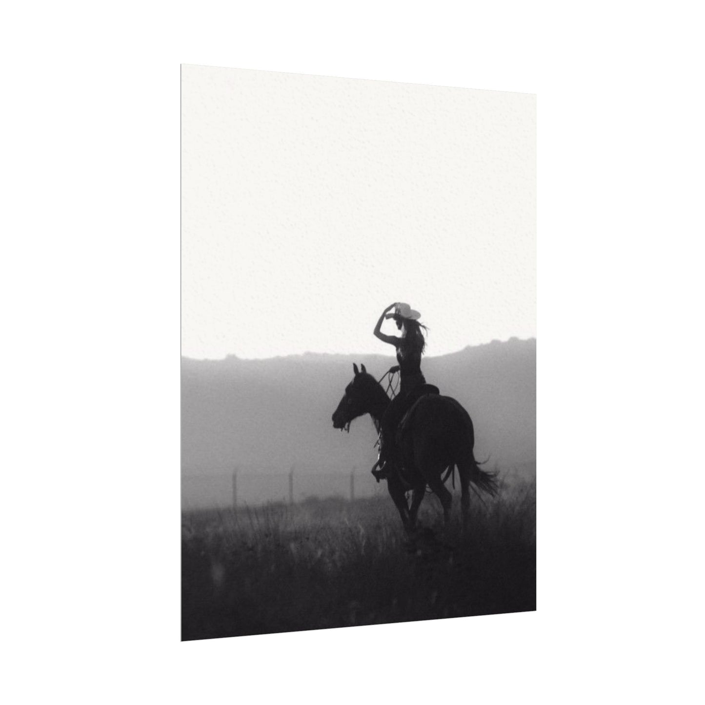 Timeless Beauty – Western Textured Watercolor Matte Posters