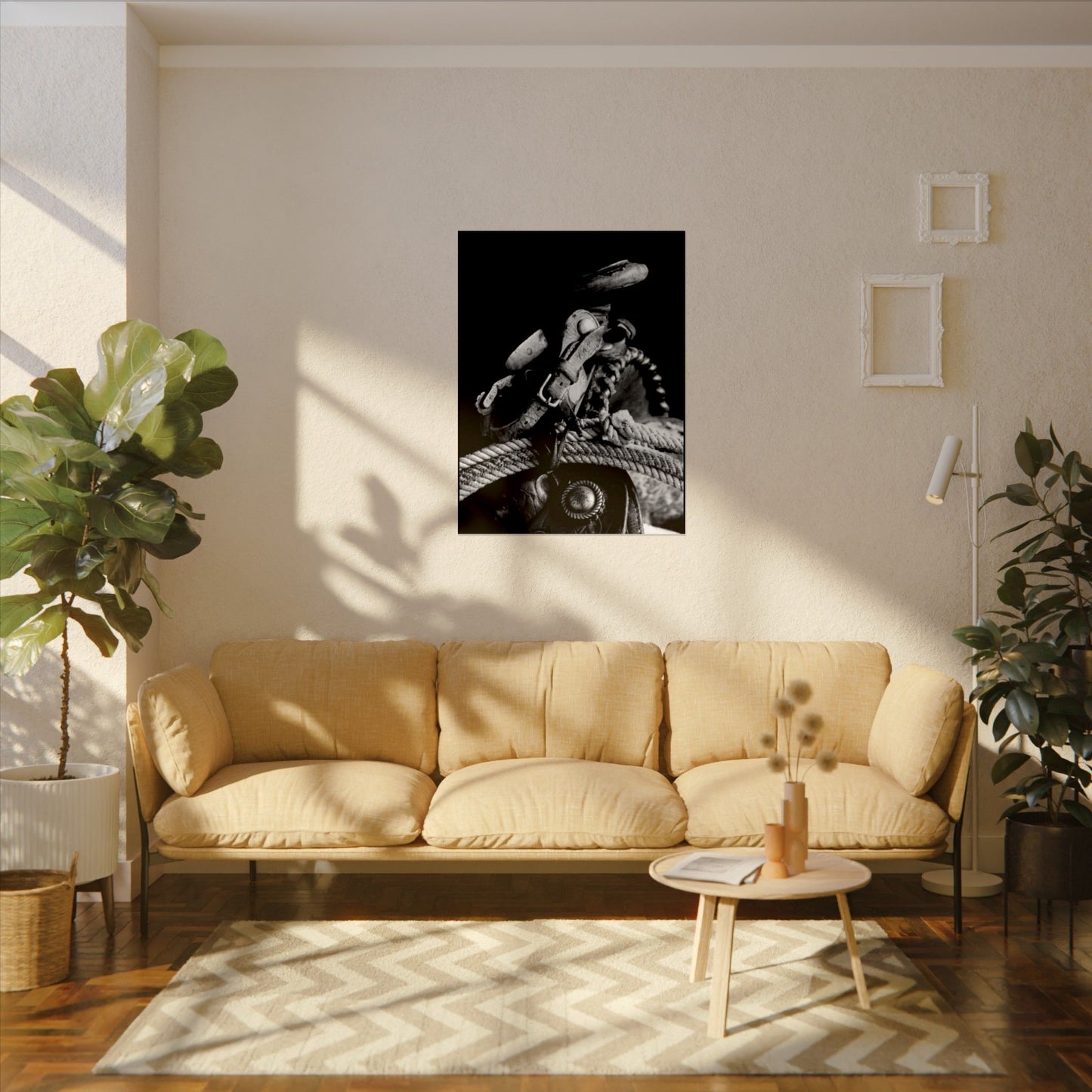 Saddle Up – Western Textured Watercolor Matte Posters