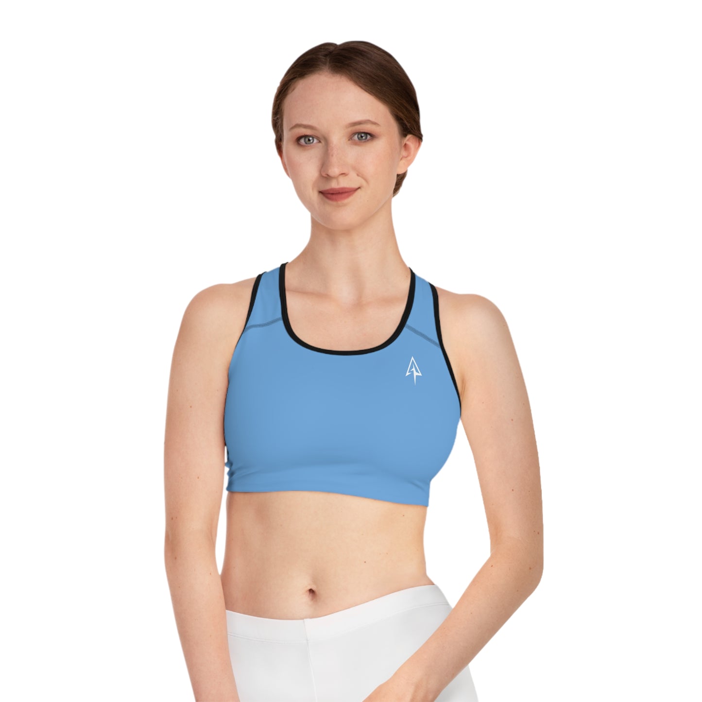 Arrow Ridge Artic Blue Stylish Sports Bra for Active Women, Workout Top, Gym Essential, Fitness Apparel, Athleisure Wear, Yoga Gear