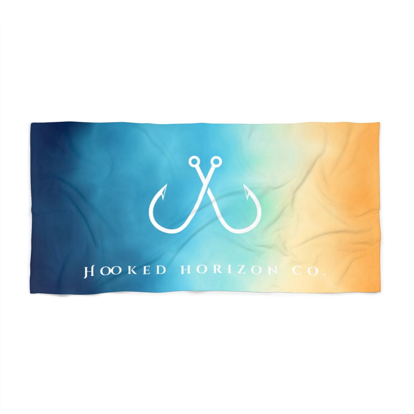 Hooked Horizon Co. Coastal Vibes Beach Towel - Perfect for Summer, Pool Days, Camping, Beach Parties, Vacation Fun