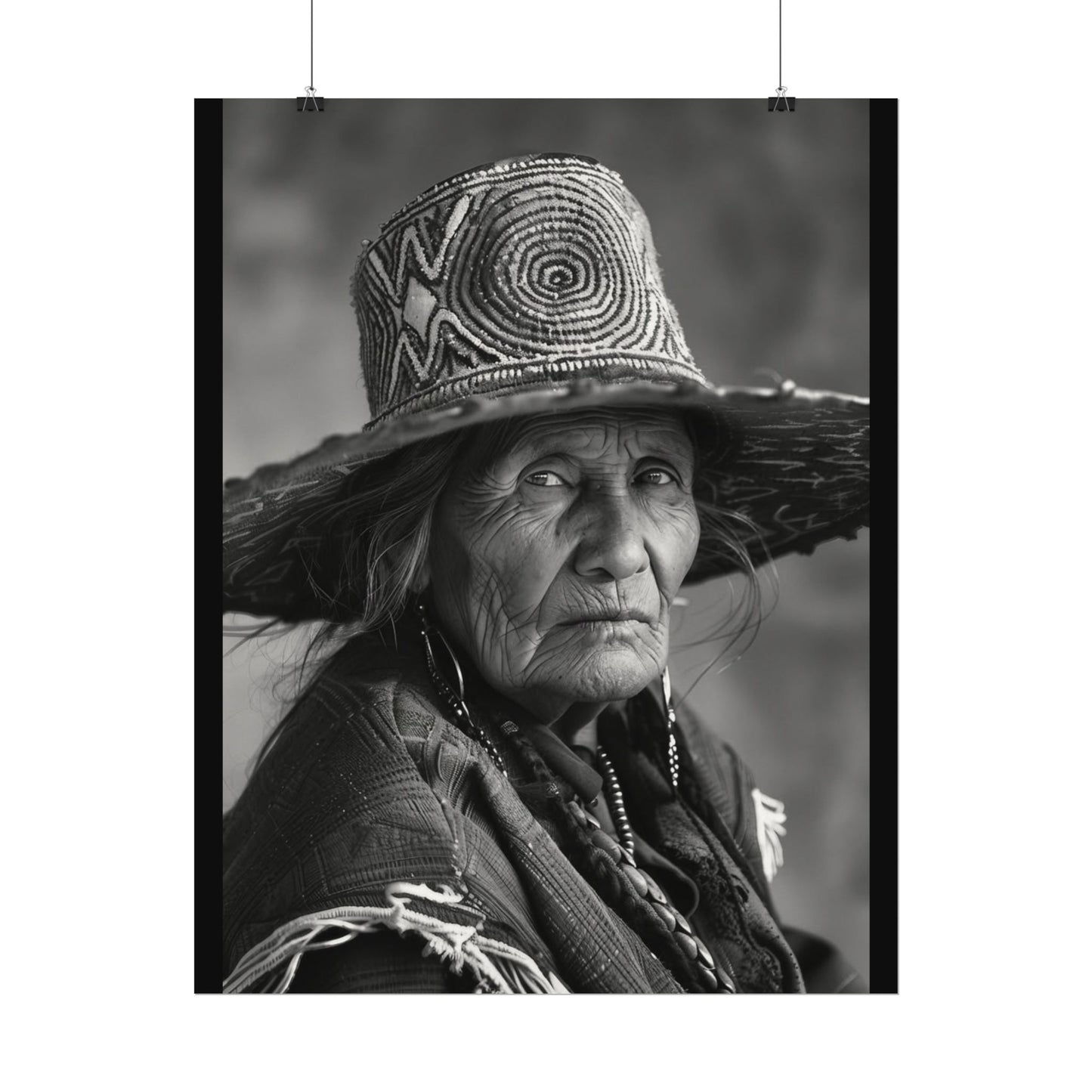 Eyes Of The Ancestors – Western Textured Watercolor Matte Posters
