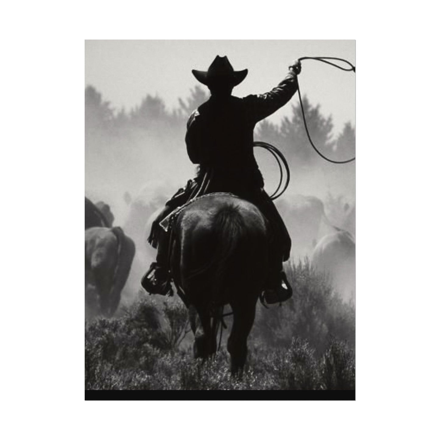 Bones Of The West  – Western Textured Watercolor Matte Posters