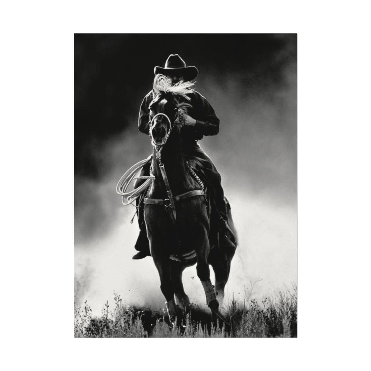 Untamed Dust & Thunder Textured Watercolor Matte Posters