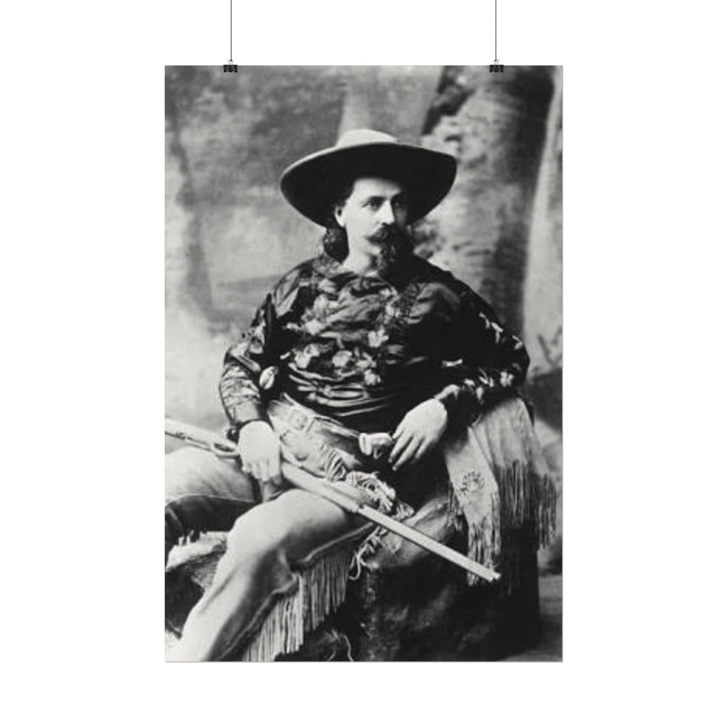 Wild Bill – Western Textured Watercolor Matte Posters