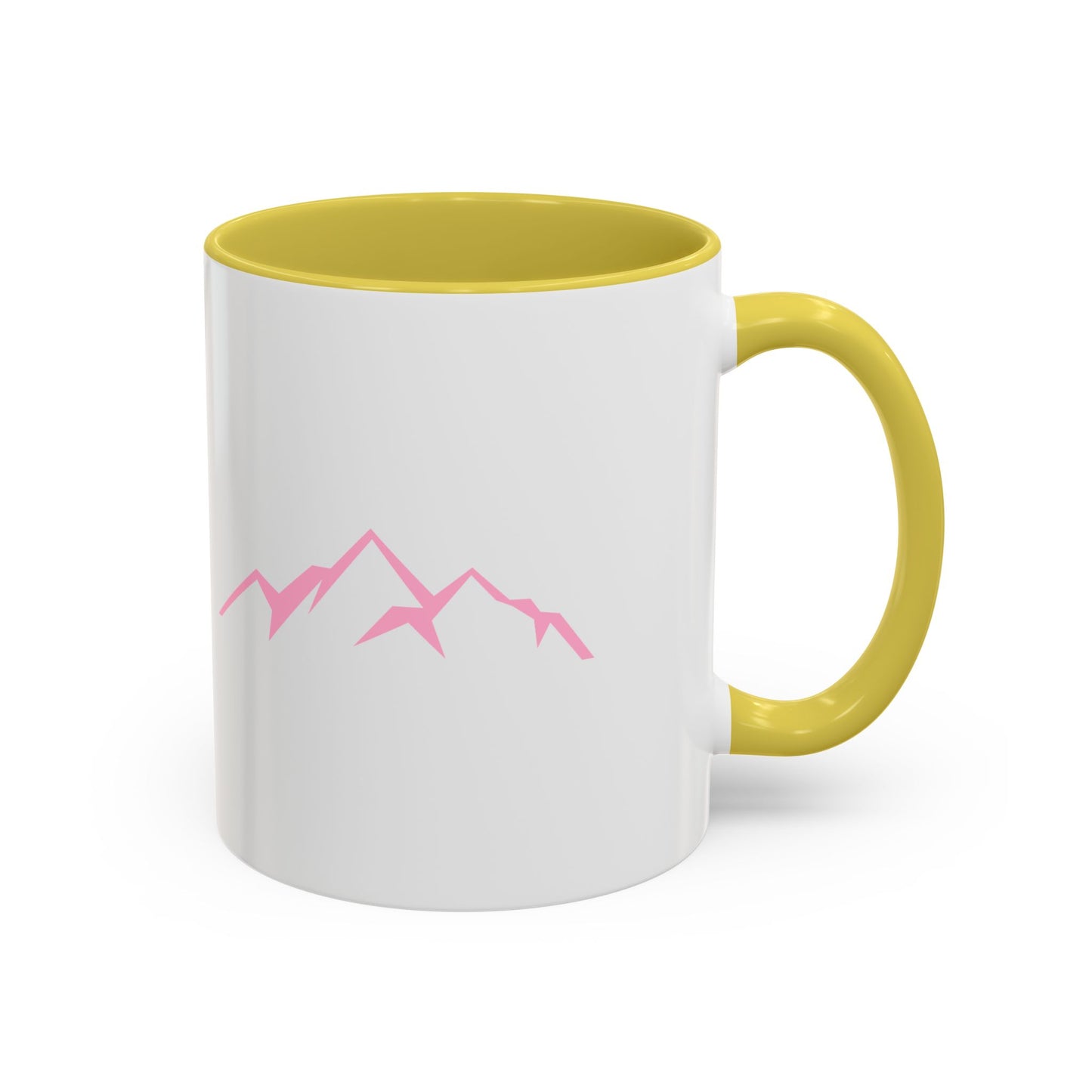 Mountain Vibes Mug | Colorful Coffee Mug | Artistic Drinkware | Gift for Nature Lovers | Hiking, Adventure, Pink Mountains
