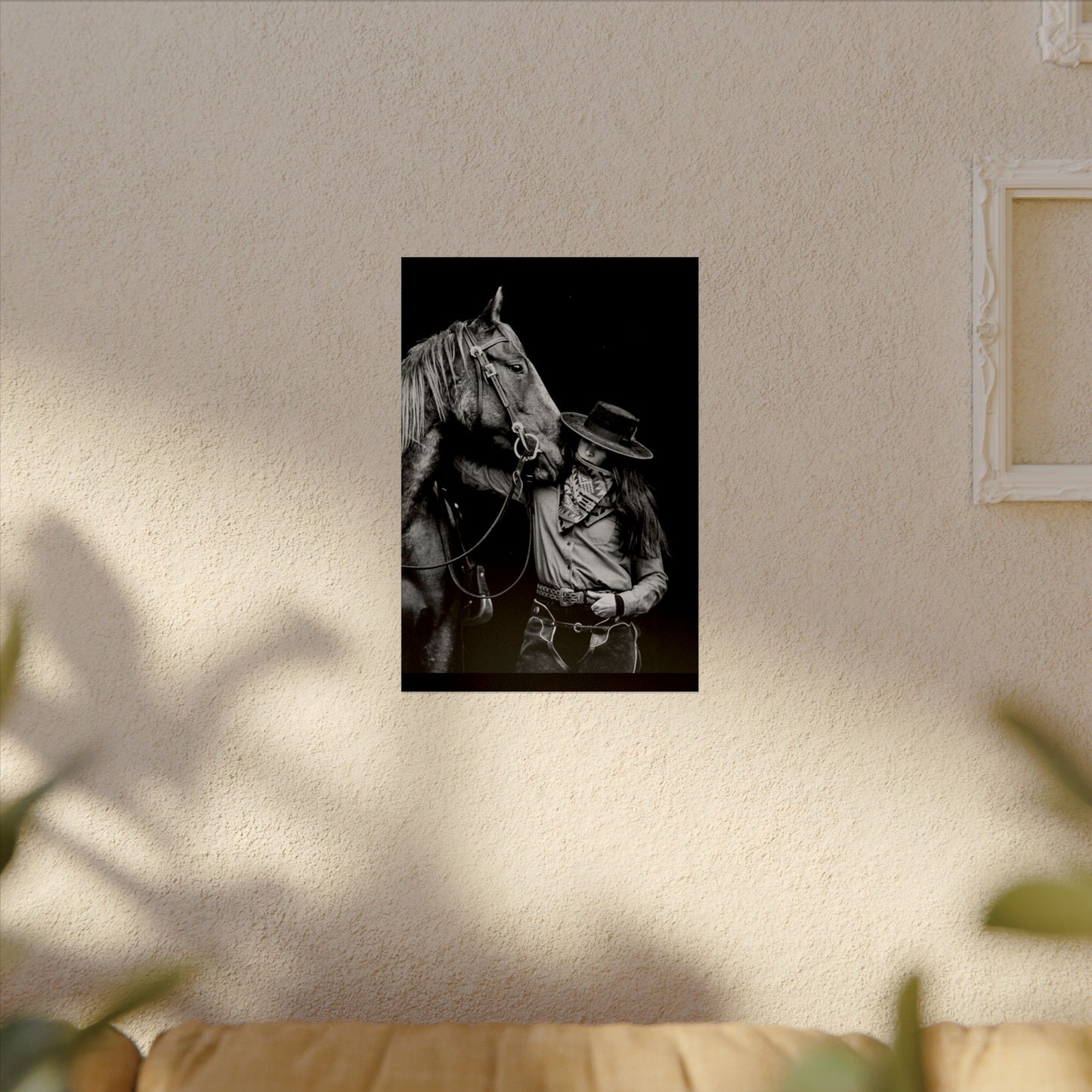 A Whisper Between Friends  – Western Textured Watercolor Matte Posters