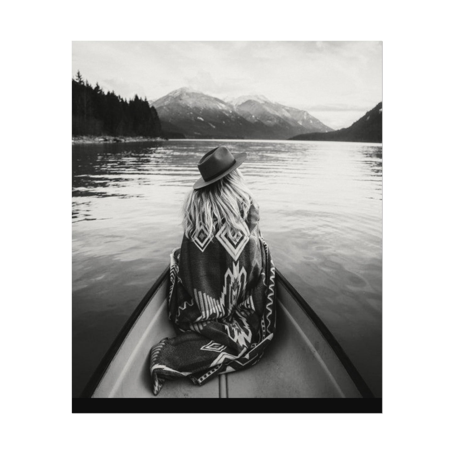 He Leads Me Beside Still Waters – Western Textured Watercolor Matte Posters